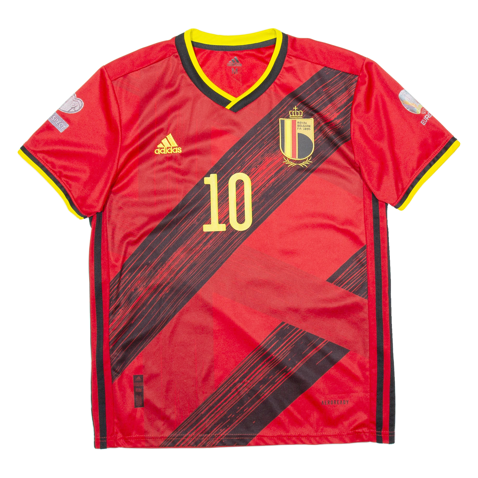 ADIDAS Belgium FA Mens Football Shirt Jersey Red V-Neck M Refurbished - N/A refurbished available on Cerqular
