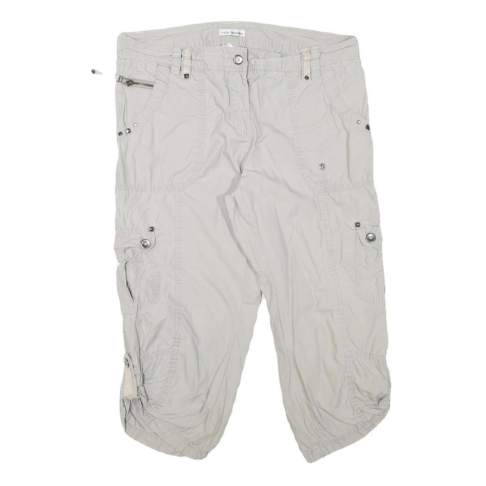 DALIA COLLECTION Womens Shorts Beige Casual Cargo M W30 Functional Pockets Refurbished - N/A refurbished available on Cerqular