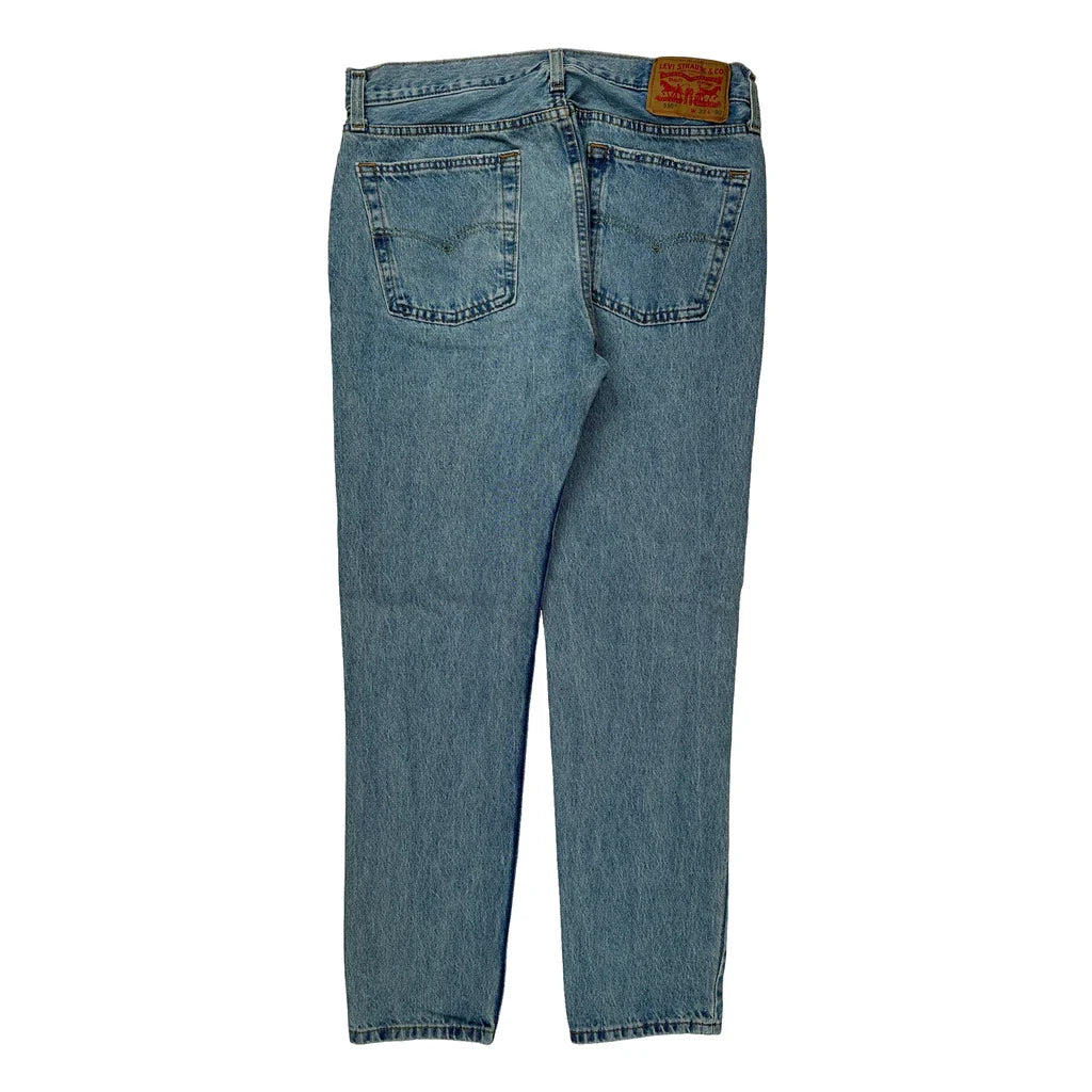 510 Levis Jeans - 32W 30L Blue Cotton Refurbished - Thrifted (note: this is a term often used to describe second- refurbished available on Cerqular