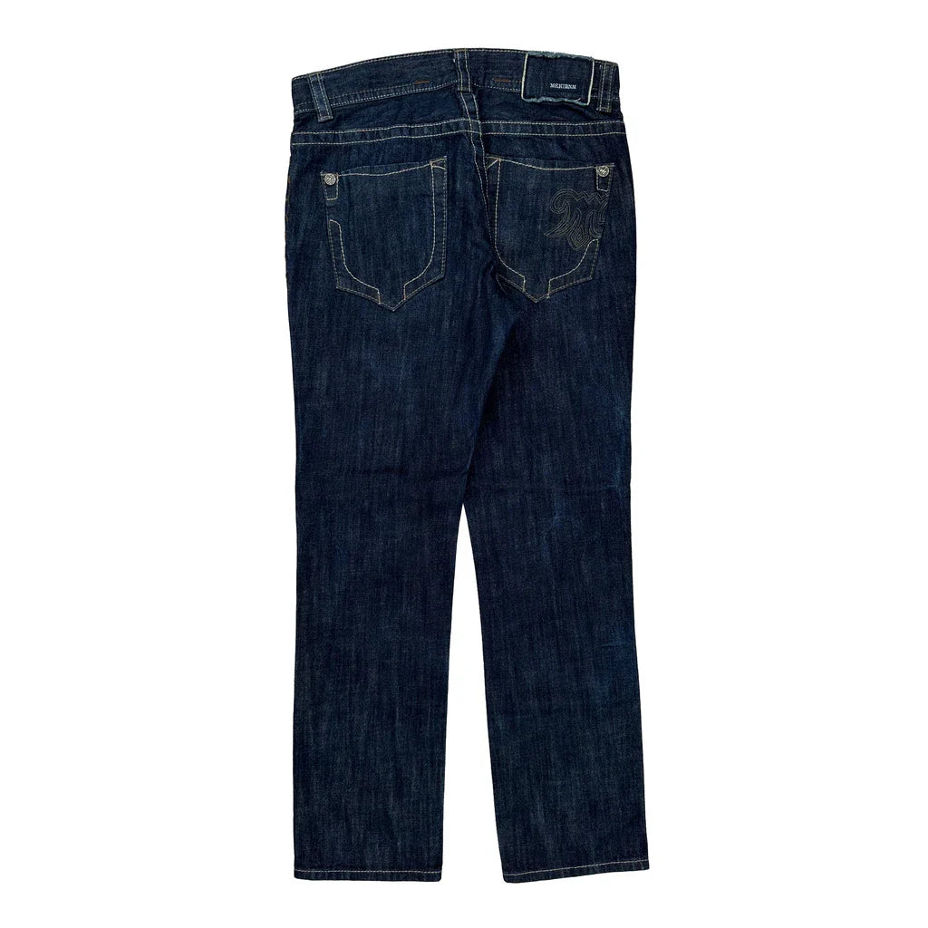 Unbranded Jeans - 34W 30L Dark Wash Denim Refurbished - Thrifted (note: this is a term often used to describe second- refurbished available on Cerqular