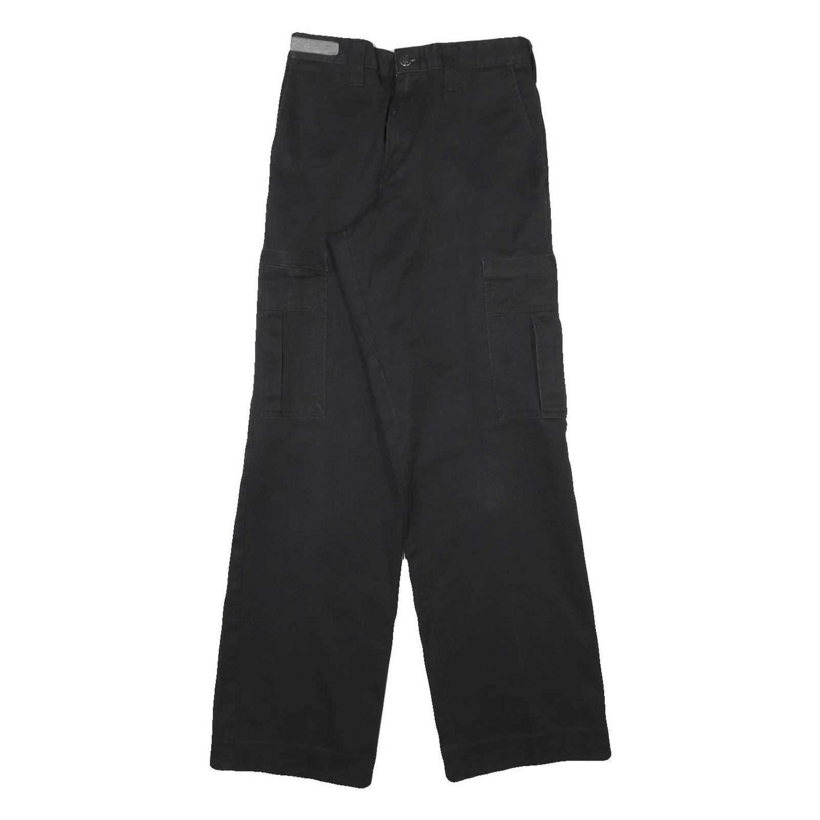 DICKIES Mens Regular Black Cargo Trousers W28 L31 Durable Cotton Blend Workwear Refurbished - N/A refurbished available on Cerqular