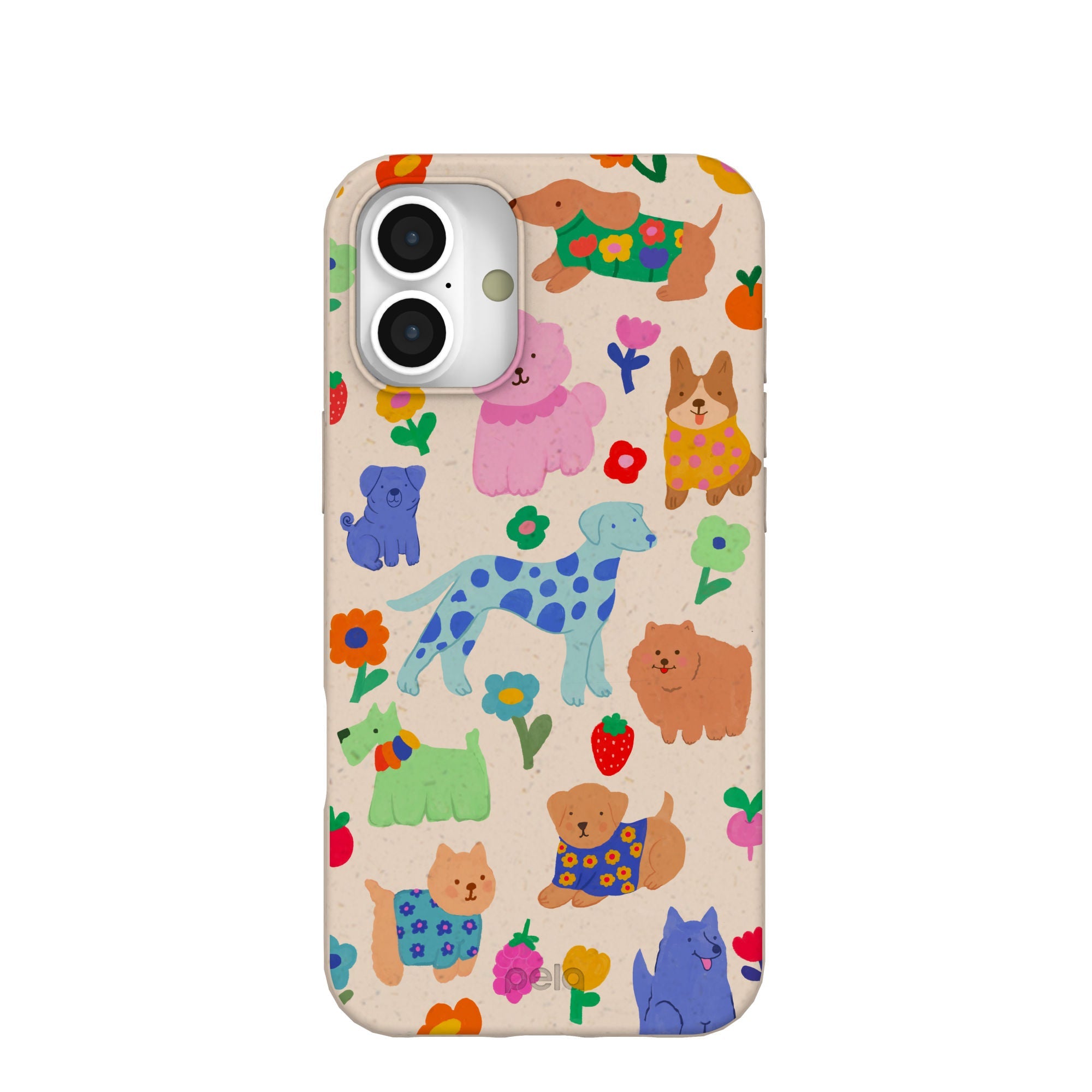 Seashell Pup Bloom iPhone 16 Plus Case Refurbished - Pela Case refurbished available on Cerqular