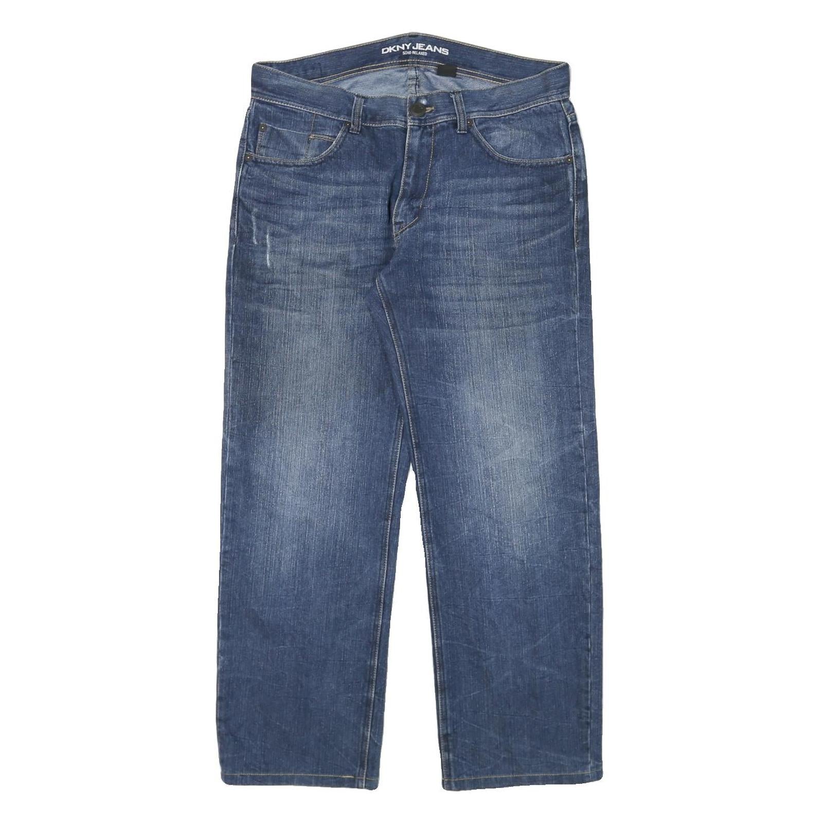 DKNY Womens Jeans Blue Relaxed Straight Denim Medium W32 L27 Classic Style Refurbished - N/A refurbished available on Cerqular