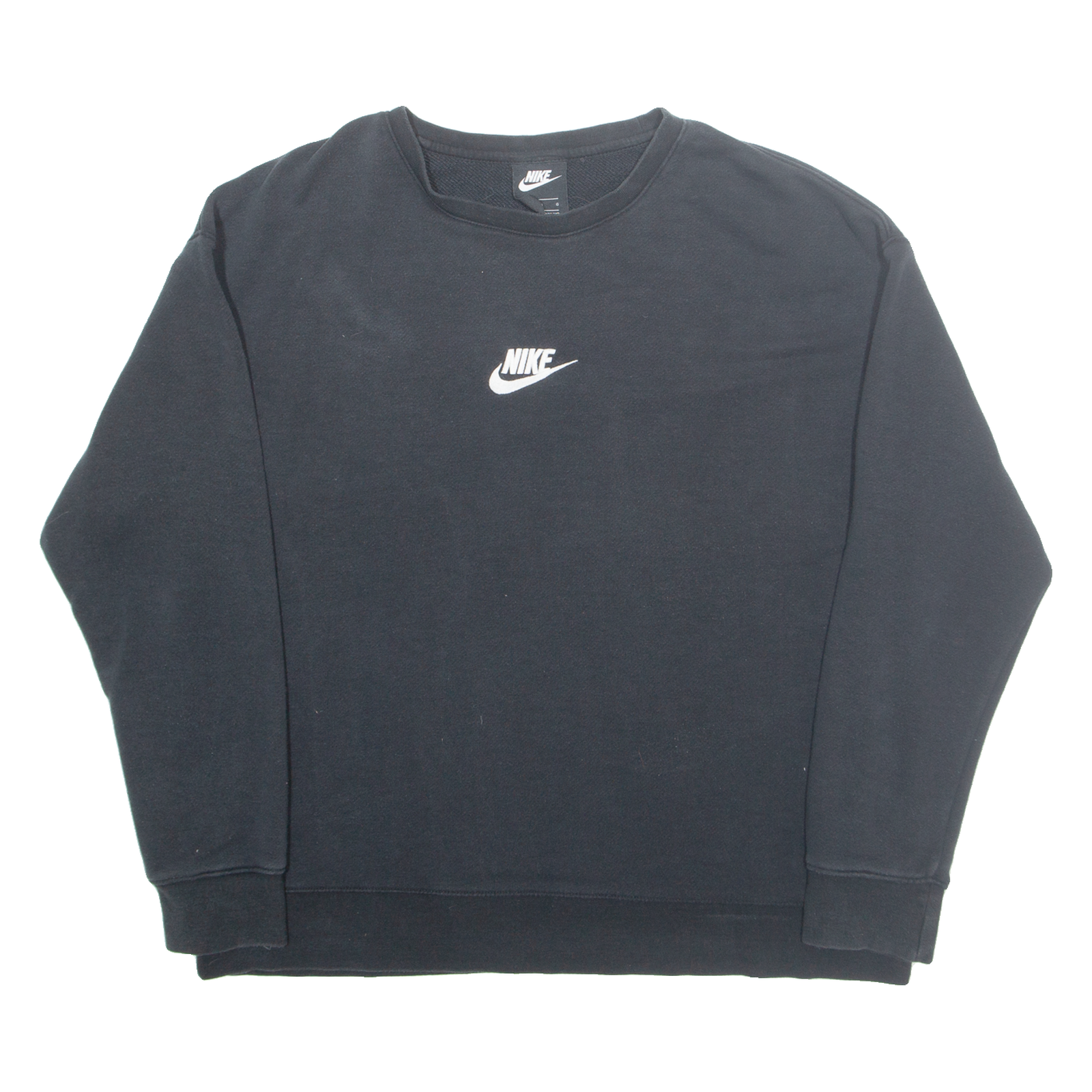 NIKE Mens Sweatshirt Black Crew Neck L Refurbished - N/A refurbished available on Cerqular