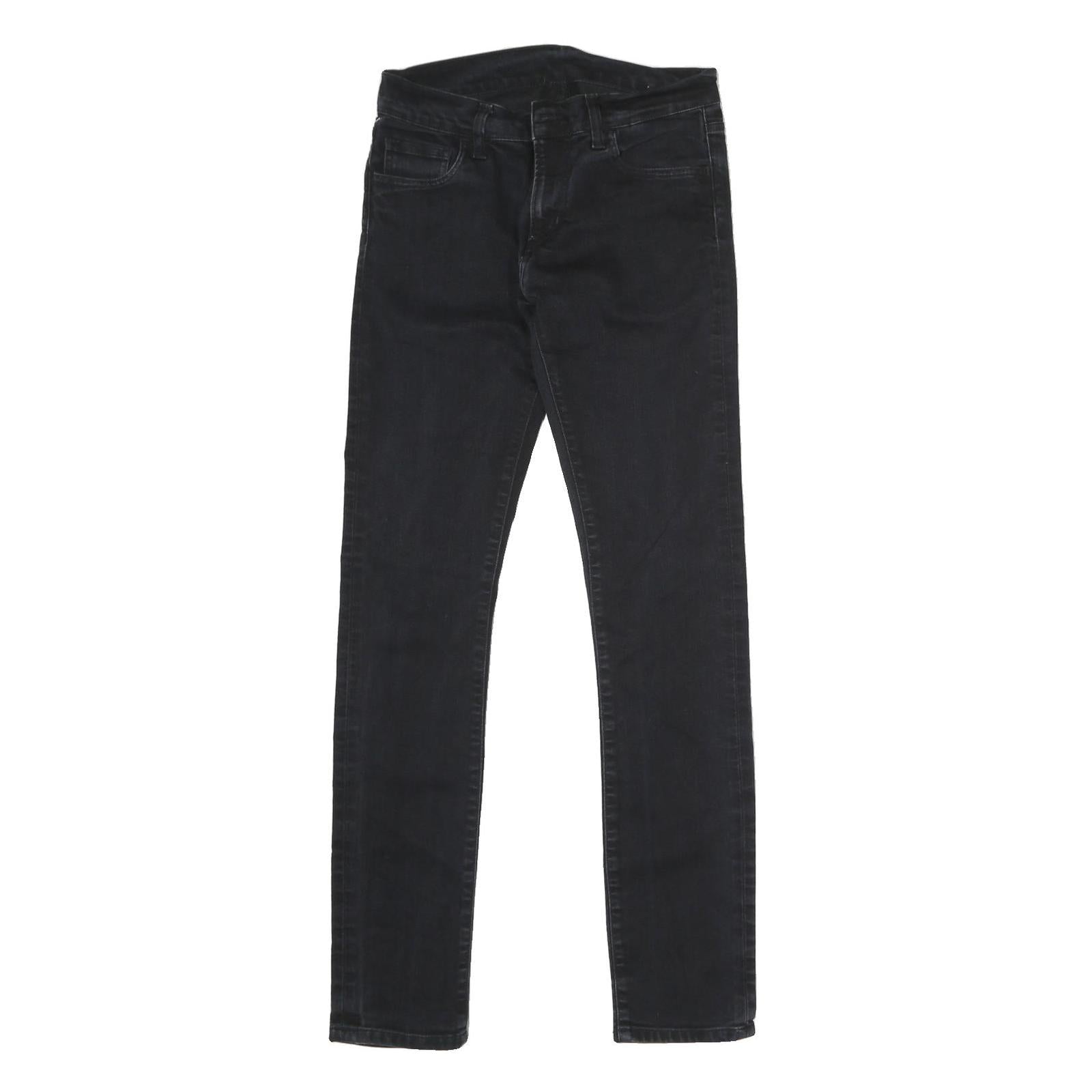 CARHARTT Mens Slim Skinny Black Denim Cotton Jeans W30 L32 Button Closure Refurbished - N/A refurbished available on Cerqular