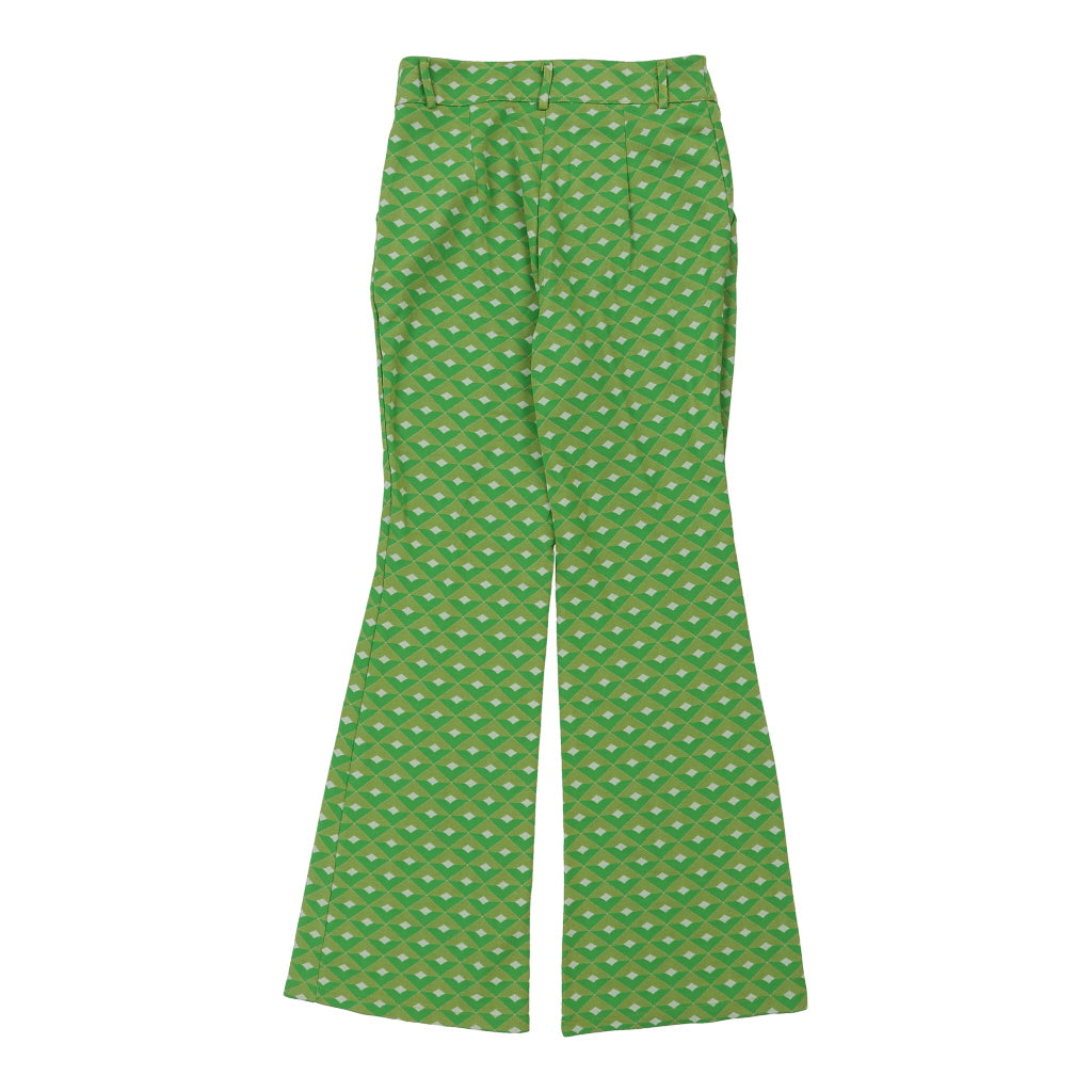 Buy Unbranded Flared Trousers - Medium Green Cotton Refurbished - $24.11 Unbranded Flared Trousers - Medium Green Cotton Refurbished - Thrifted (note: this is a term often used to describe second- refurbished available on Cerqular