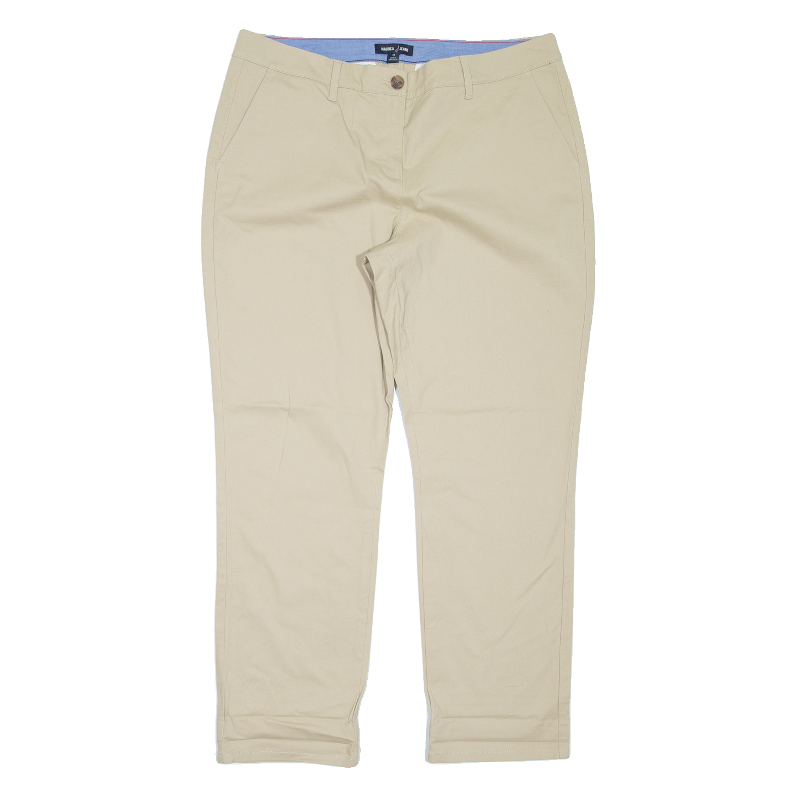 NAUTICA Womens Trousers Beige Regular Mom W36 L29 Refurbished - N/A refurbished available on Cerqular
