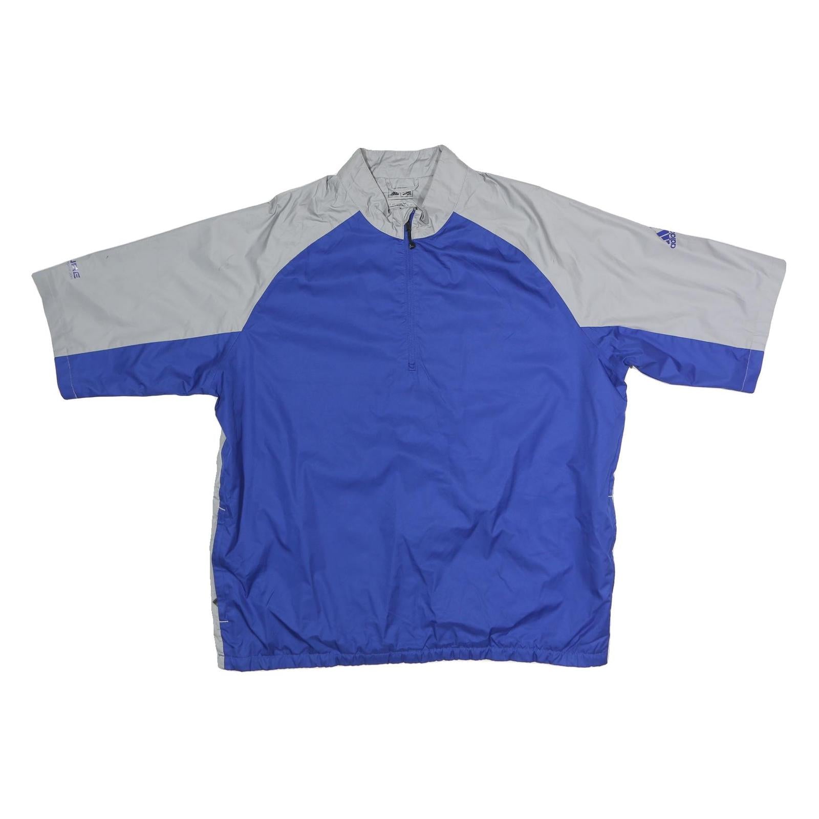 ADIDAS Mens Blue & Grey Outdoor Jacket XL Polyester Zip Plain Sportswear Refurbished - N/A refurbished available on Cerqular