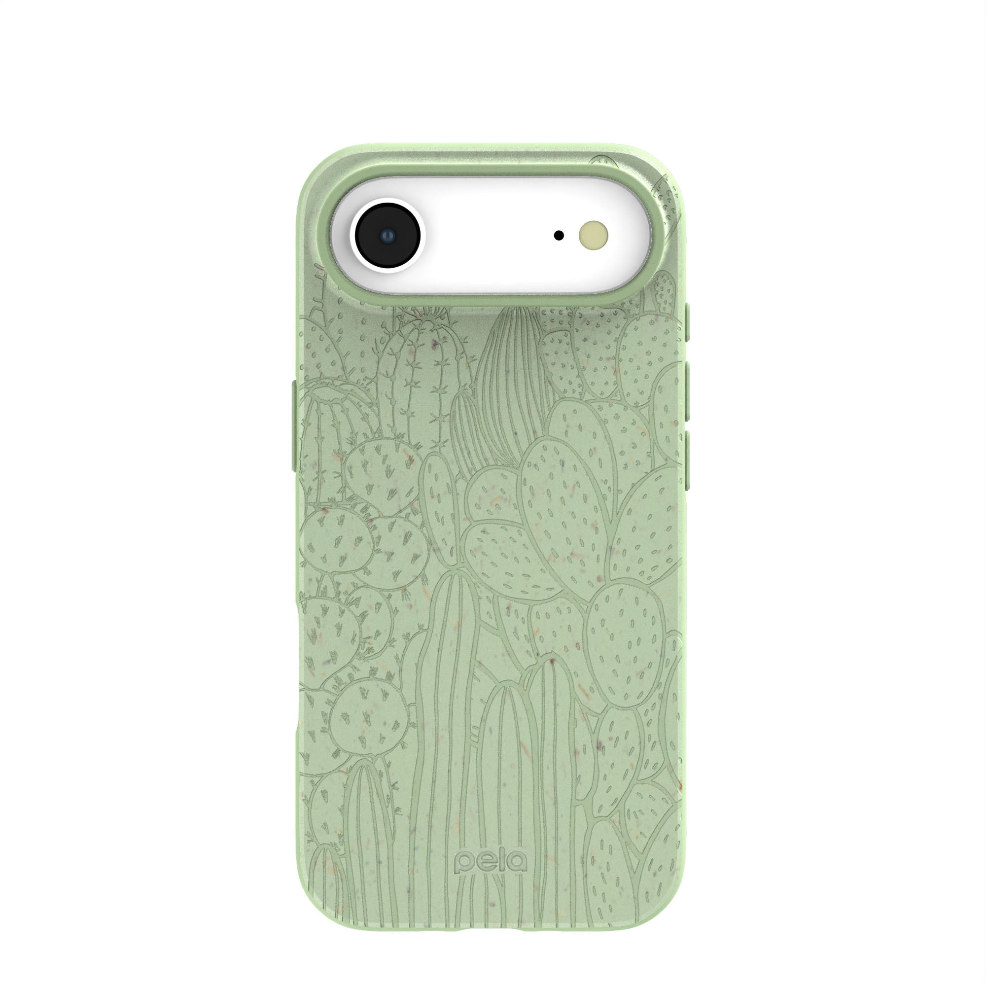 Sage Green Cacti iPhone Air Case | MagSafe Compatibility: With MagSafe Refurbished - Pela Case refurbished available on Cerqular