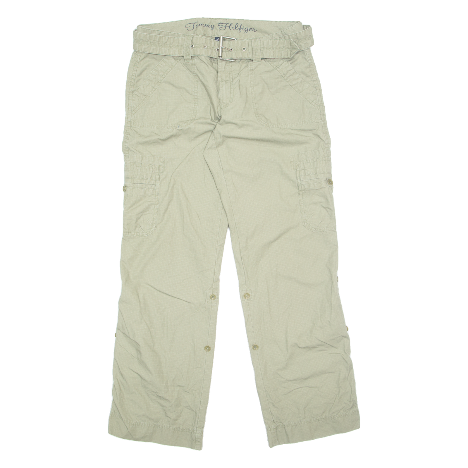 TOMMY HILFIGER Outdoor Cargo Womens Trousers Green Regular Straight W32 L32 Refurbished - N/A refurbished available on Cerqular