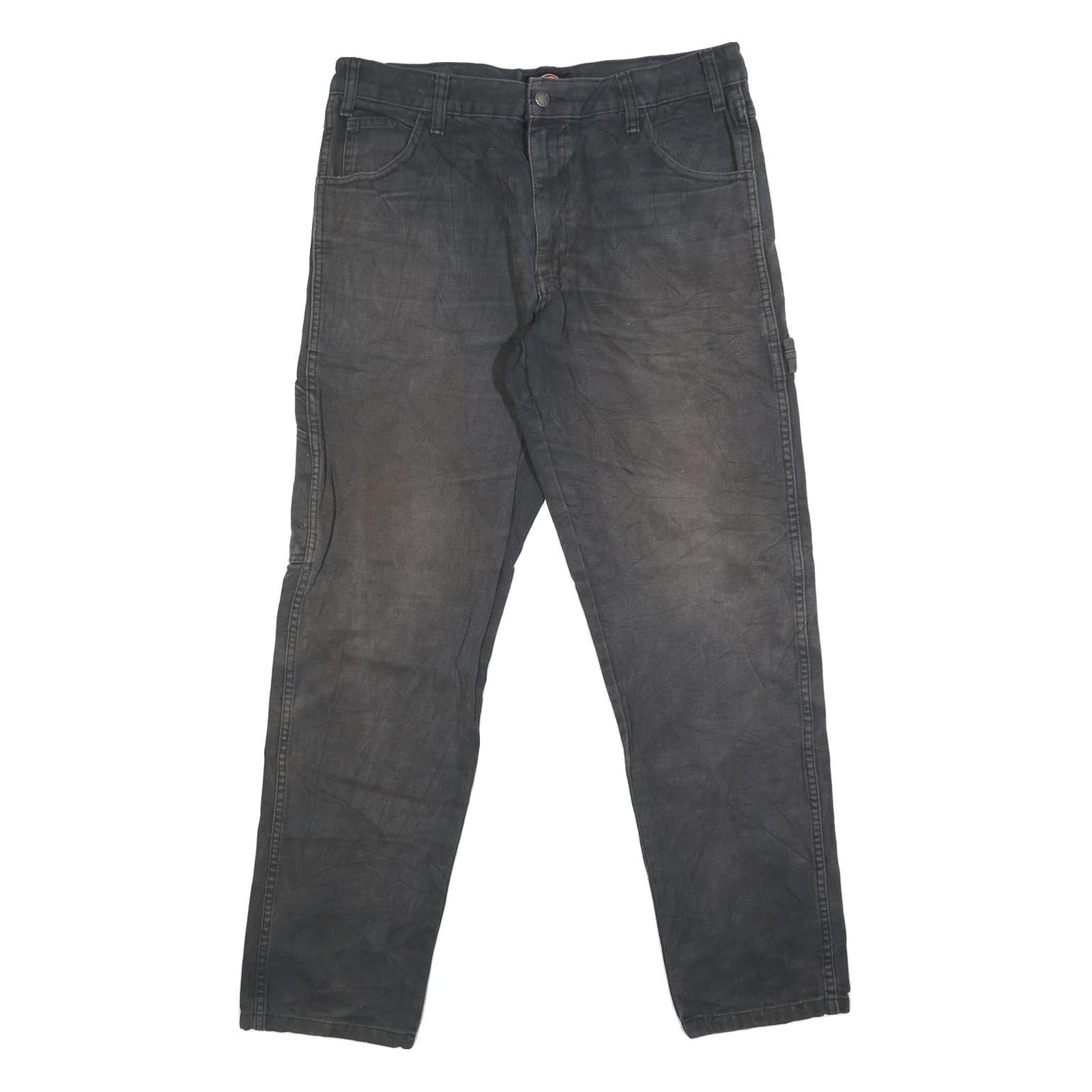 DICKIES Mens Regular Fit Blue Jeans Denim Zip W33 L31 Workwear Casual Refurbished - N/A refurbished available on Cerqular