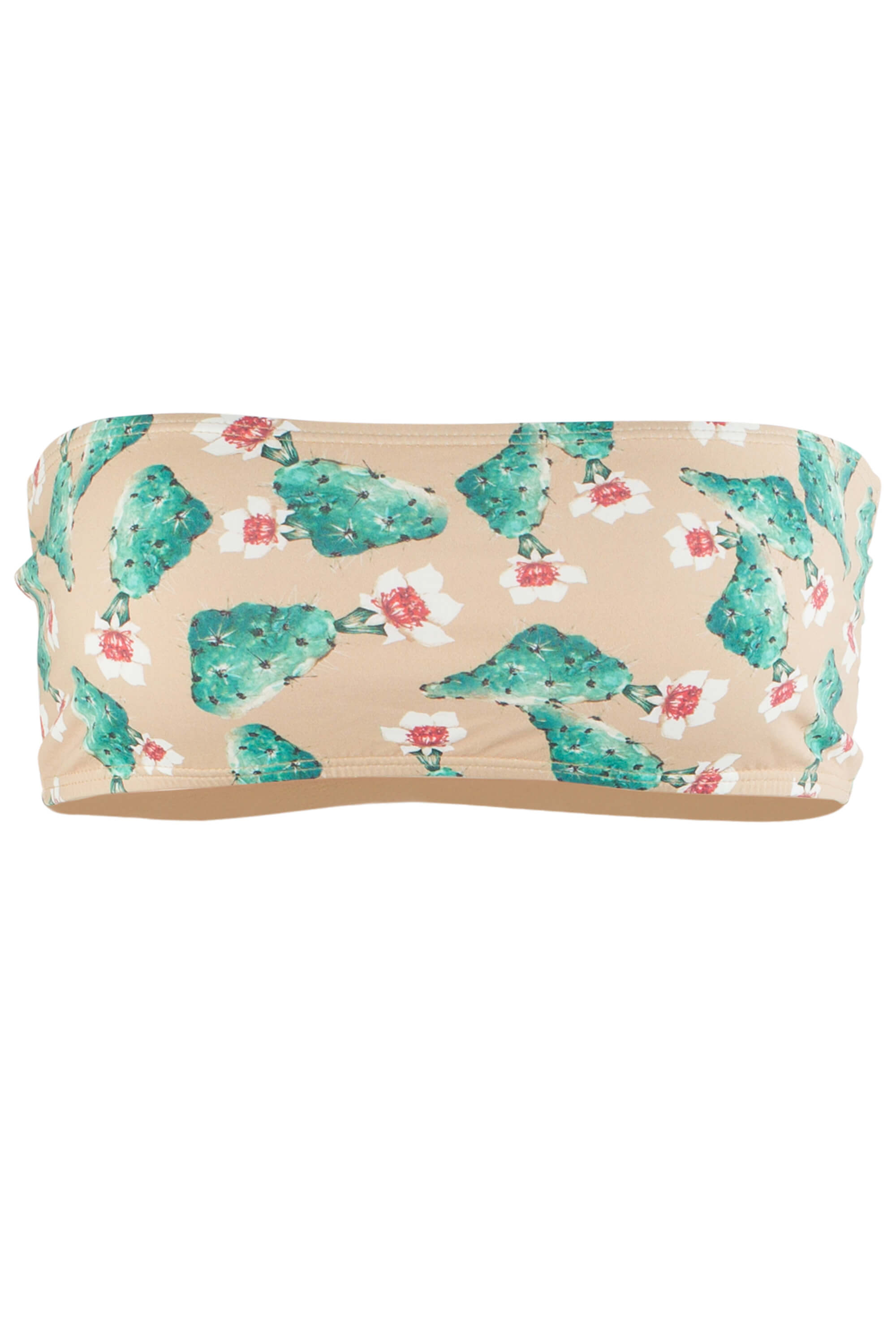 Giovanna Strapless Bikini Top in Cactus Print | Size: Small Refurbished - Sauipe Swim refurbished available on Cerqular