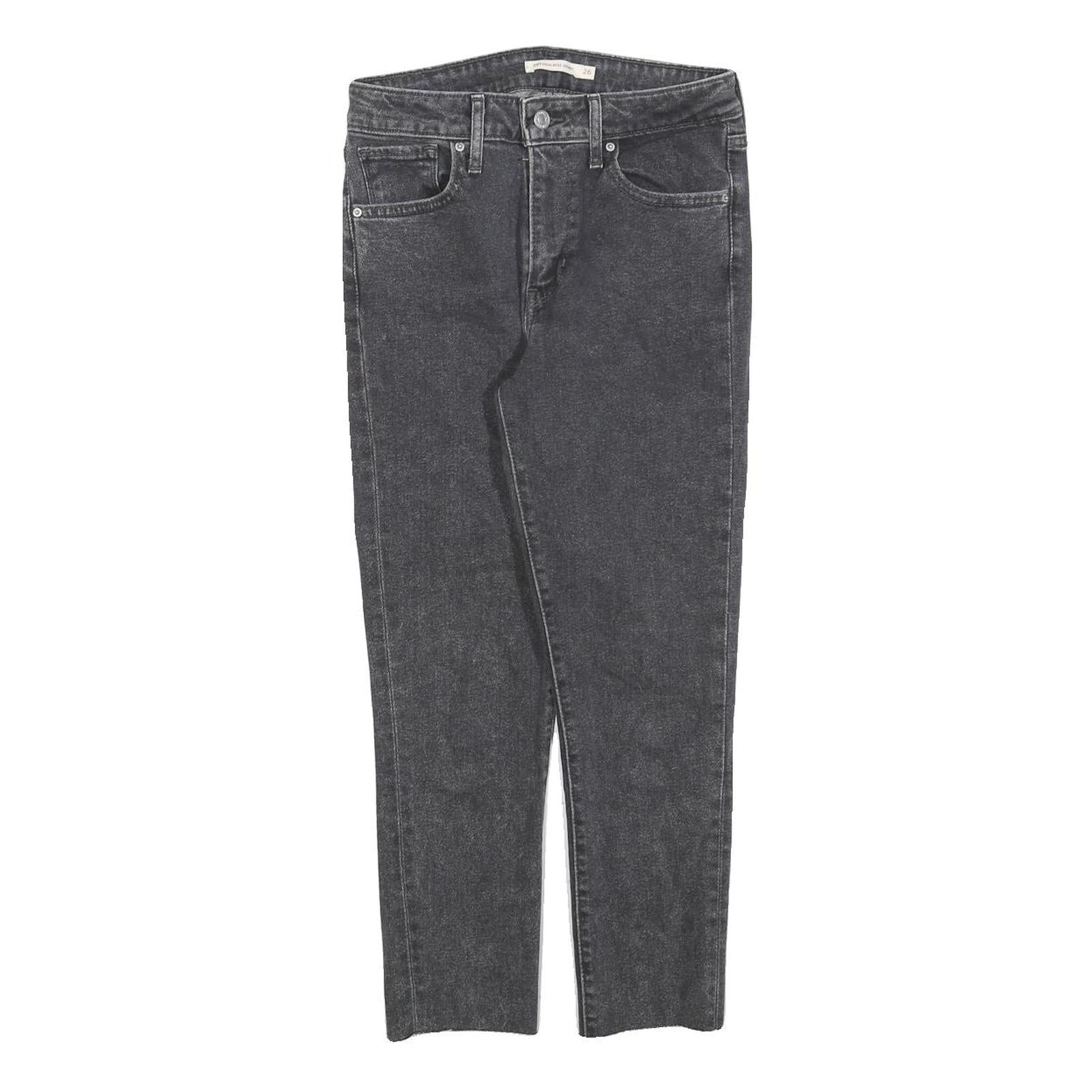 LEVI'S 721 Womens Jeans Black Slim Skinny Denim W26 L22 Zip Cotton Blend Refurbished - N/A refurbished available on Cerqular