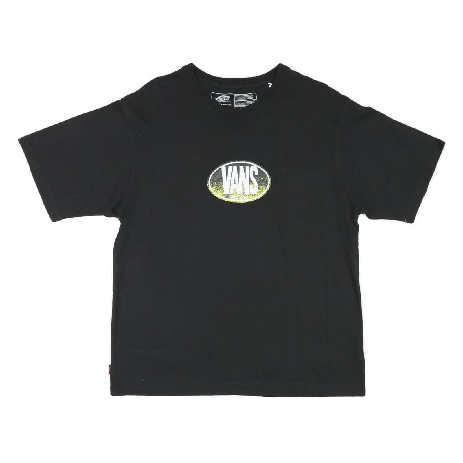 VANS Mens Black Graphic T-Shirt S Short Sleeve Crew Neck Skate Logo Print Refurbished - N/A refurbished available on Cerqular