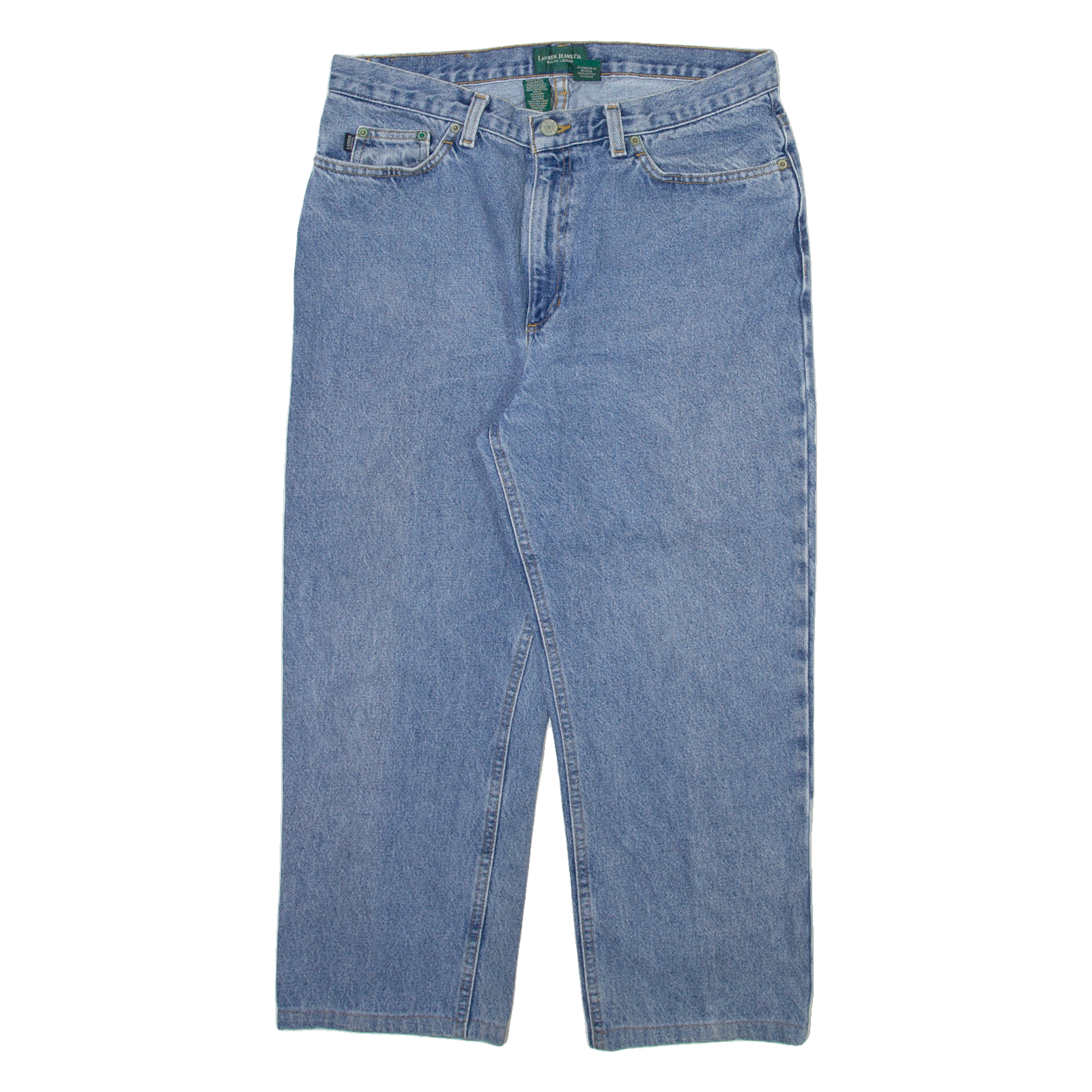LAUREN RALPH LAUREN Womens Jeans Blue Relaxed Straight W32 L24 Refurbished - N/A refurbished available on Cerqular