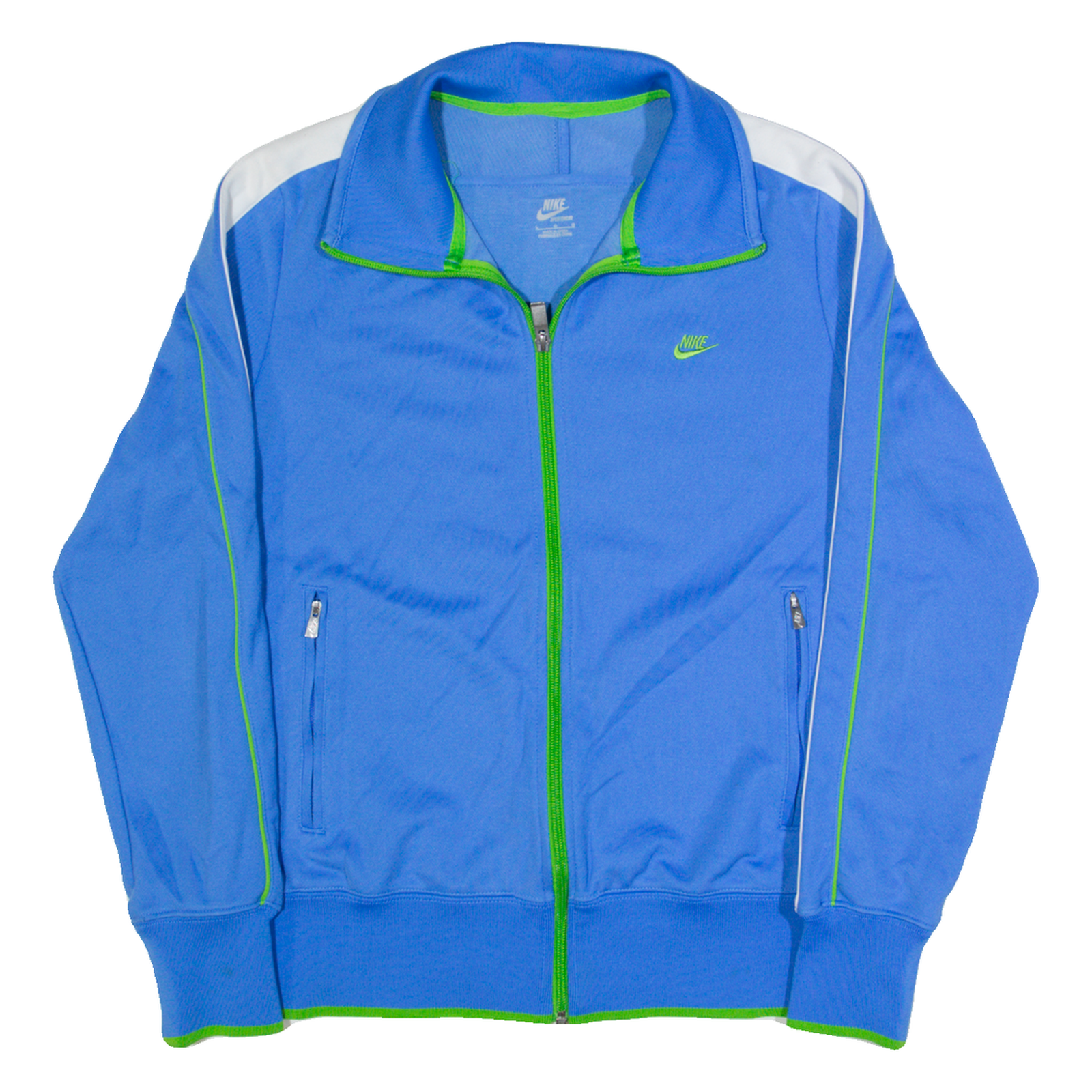 NIKE Womens Track Jacket Blue L Refurbished - N/A refurbished available on Cerqular