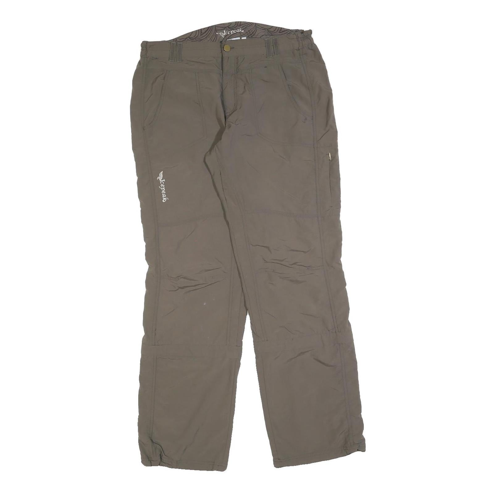 ICEPEAK Womens Regular Taupe Trousers W32 L32 Casual Outdoor Zip Pocketed Refurbished - N/A refurbished available on Cerqular