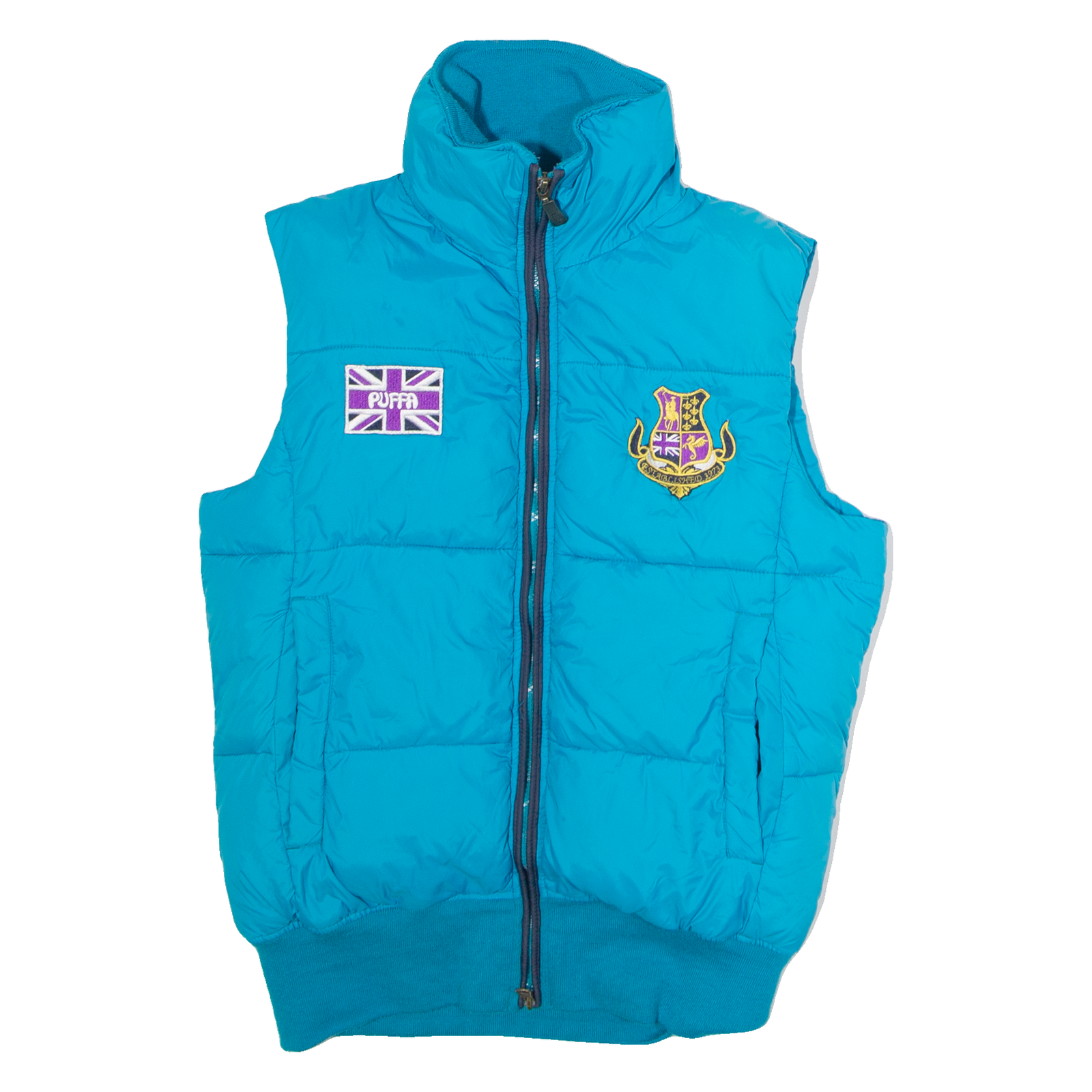 PUFFA Womens Puffer Gilet Blue Nylon UK 12 Refurbished - N/A refurbished available on Cerqular