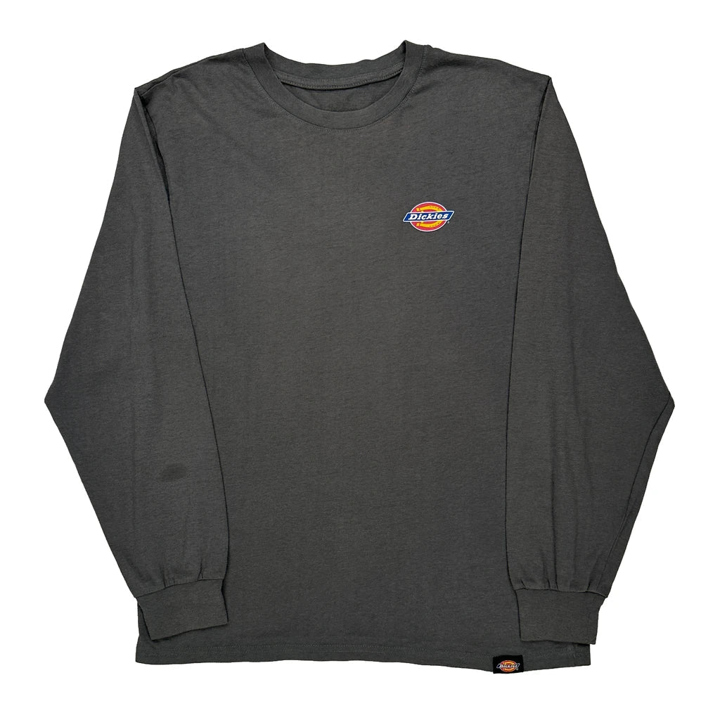 Dickies Long Sleeve T-Shirt - Large Grey Cotton Refurbished - Thrifted (note: this is a term often used to describe second- refurbished available on Cerqular