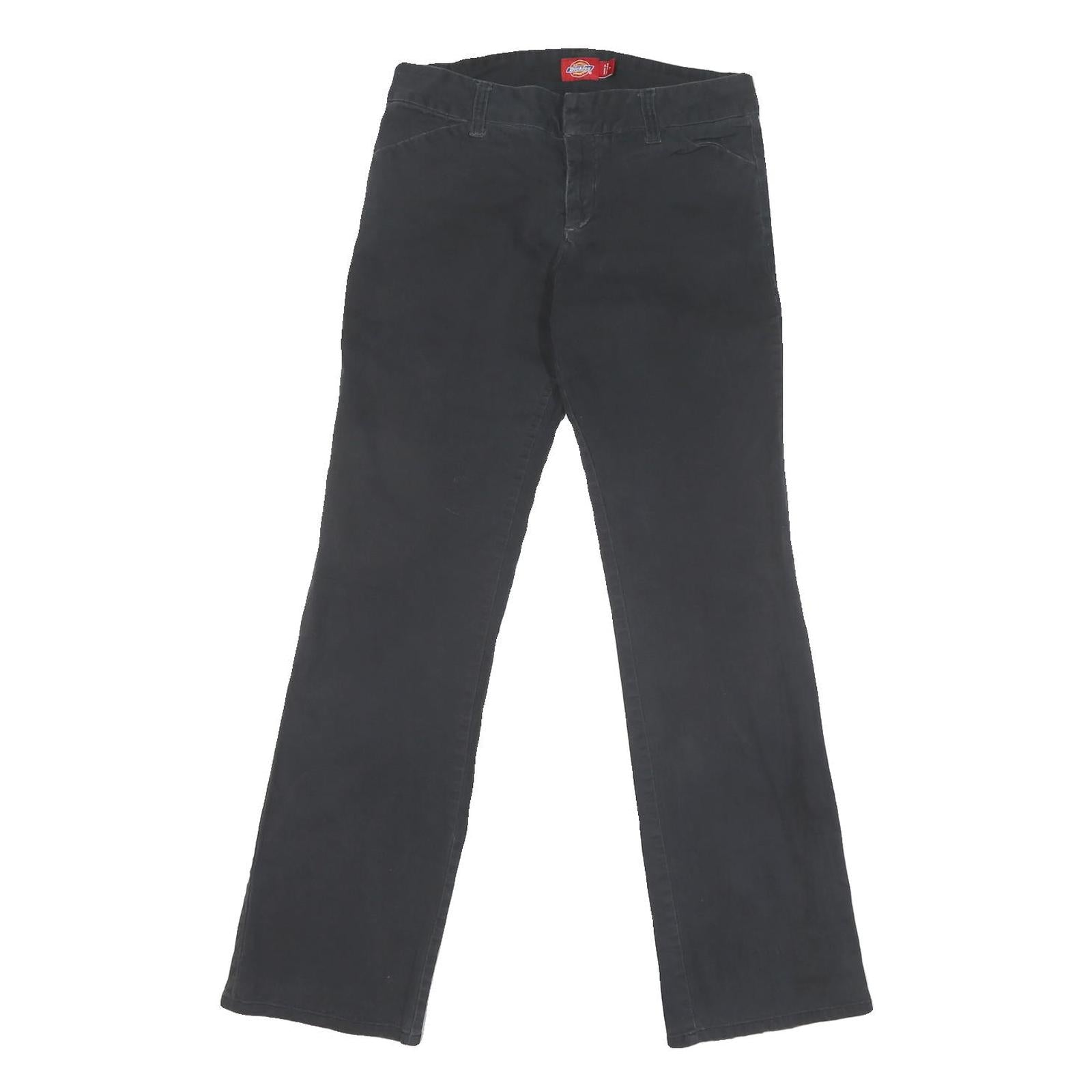 DICKIES Mens Cotton Blend Black Regular Regular Fit Trousers W30 L30 Workwear Refurbished - N/A refurbished available on Cerqular