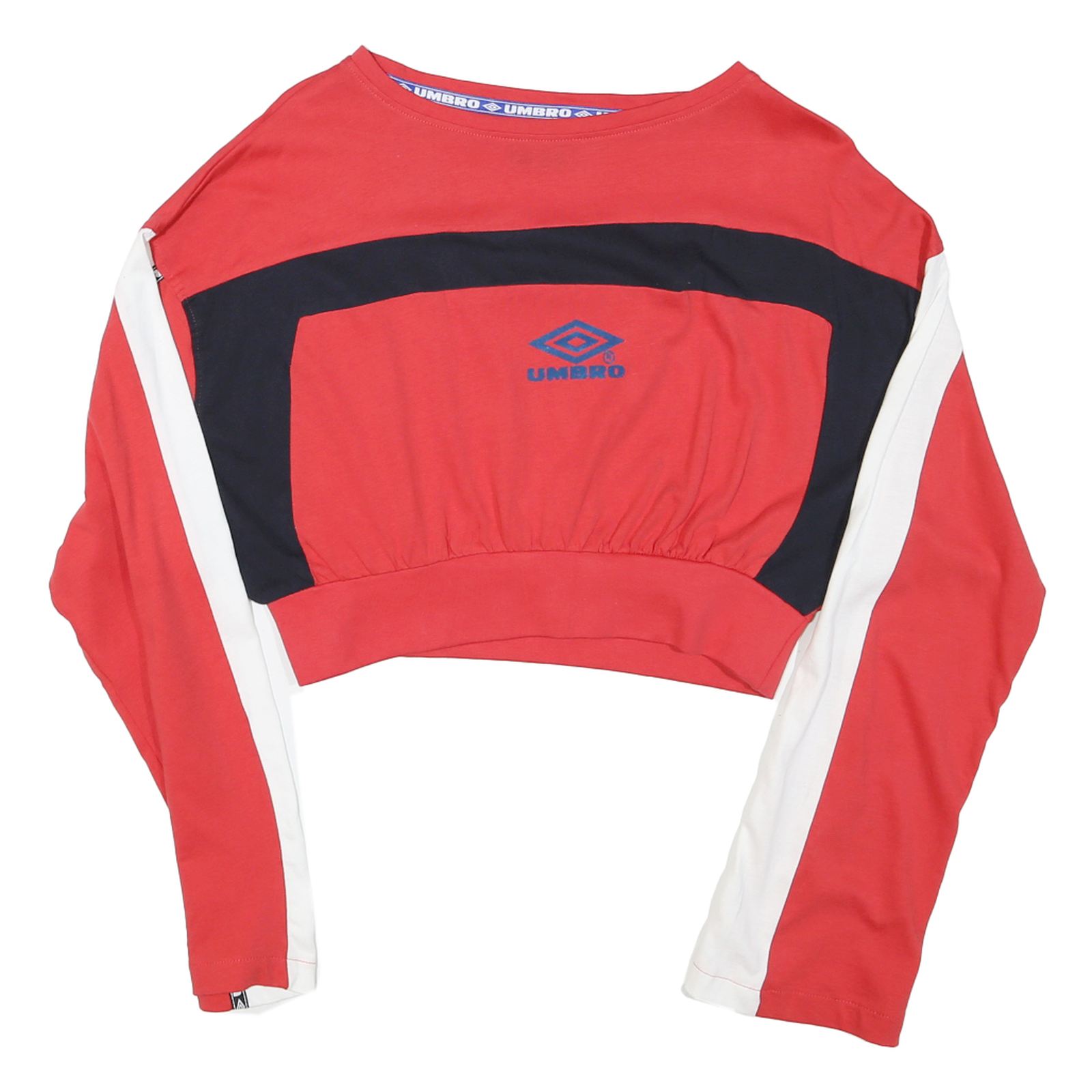 Buy UMBRO Womens Red & Navy Graphic Crop T-Shirt S Long Sleeve Crew Neck Sportswear Refurbished - $12.99 UMBRO Womens Red & Navy Graphic Crop T-Shirt S Long Sleeve Crew Neck Sportswear Refurbished - N/A refurbished available on Cerqular