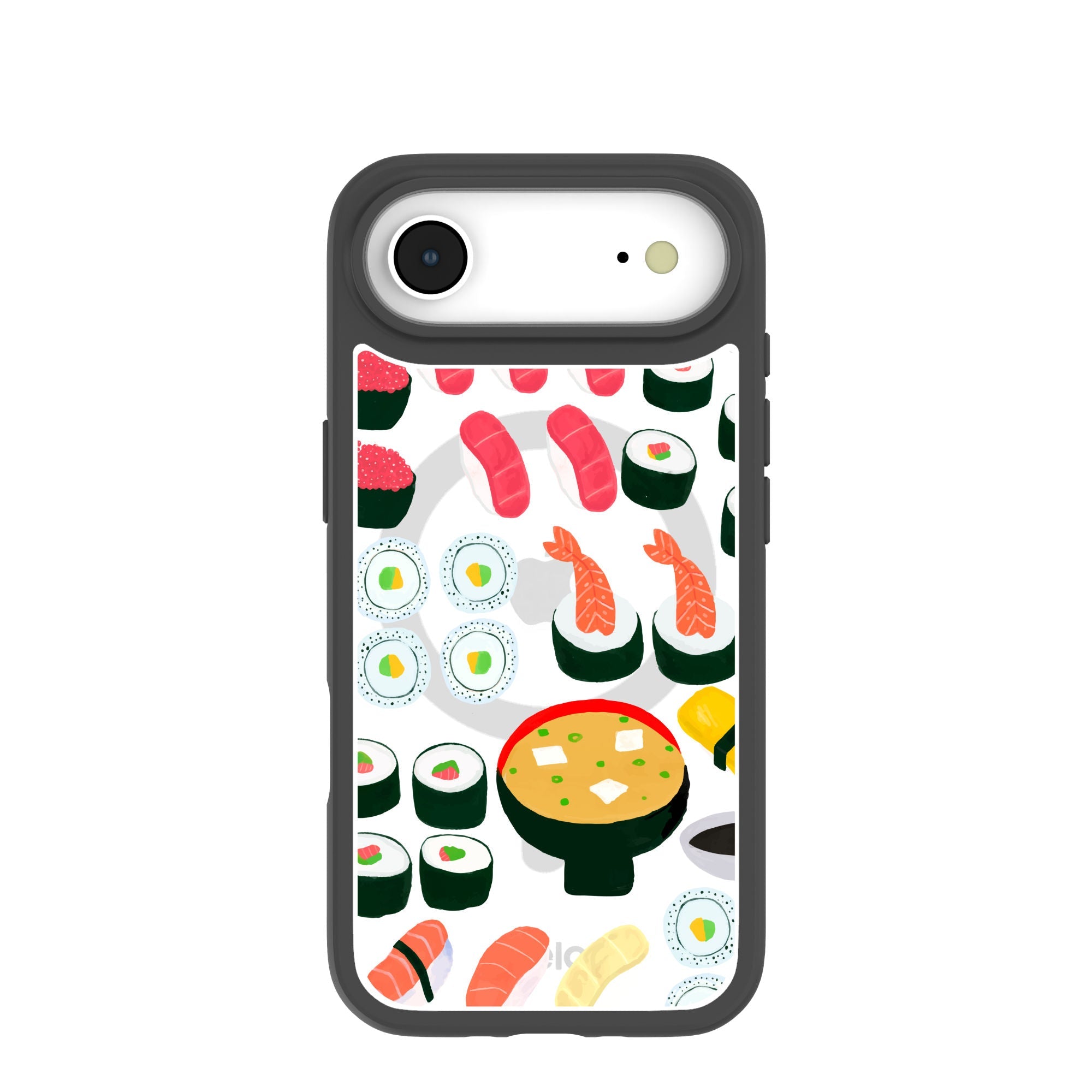 Clear Sushi Night iPhone Air Case With Noir Ridge (MagSafe included) Refurbished - Pela Case refurbished available on Cerqular