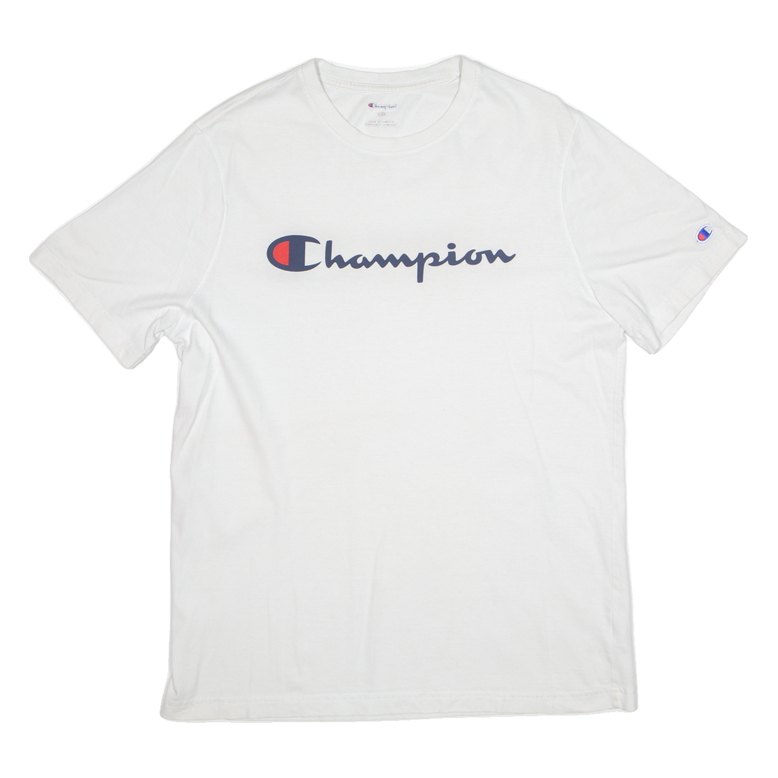 CHAMPION Mens T-Shirt White L Refurbished - N/A refurbished available on Cerqular