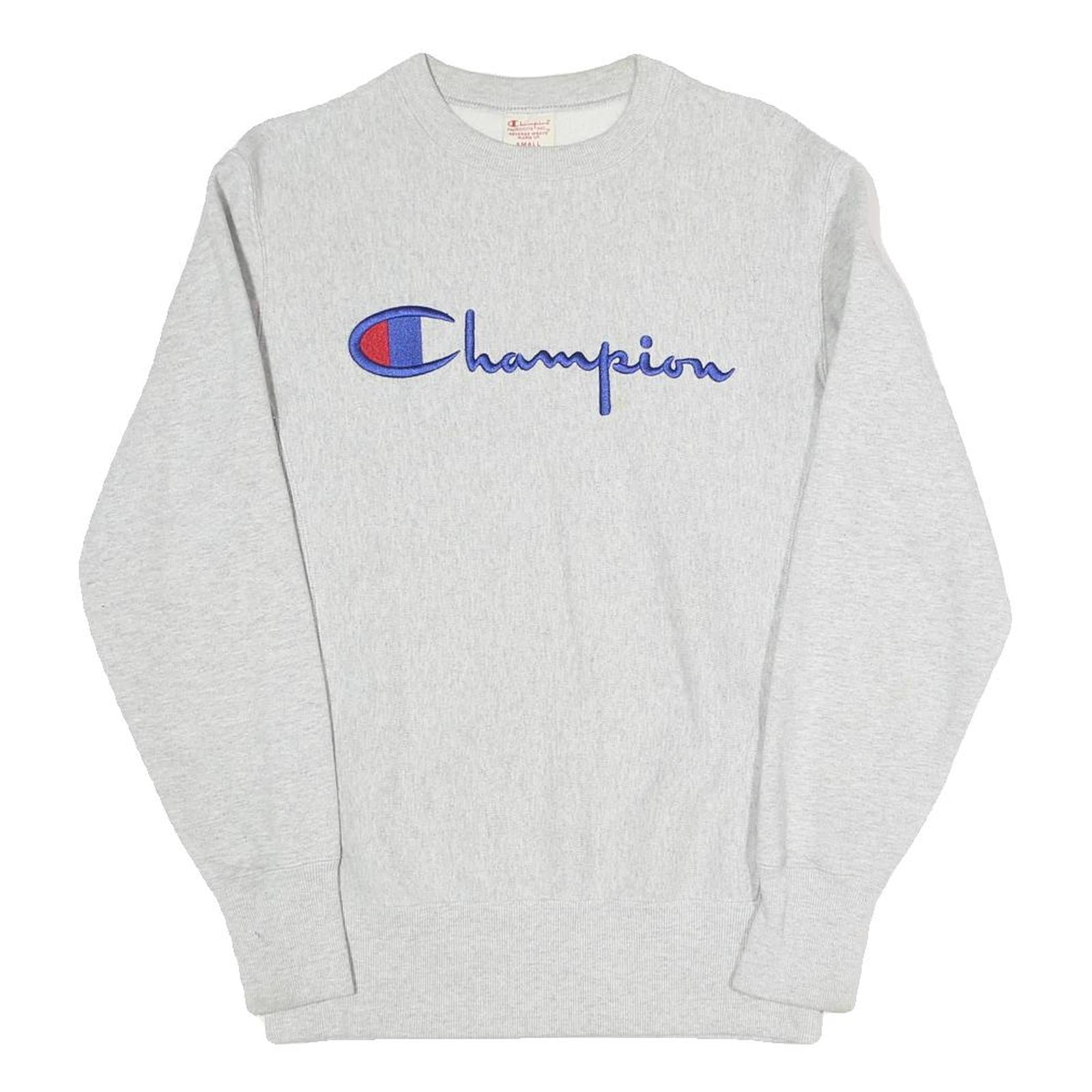 CHAMPION REVERSE WEAVE Mens Grey Cotton Blend Crew Neck Sweatshirt S Casual Wear Refurbished - N/A refurbished available on Cerqular