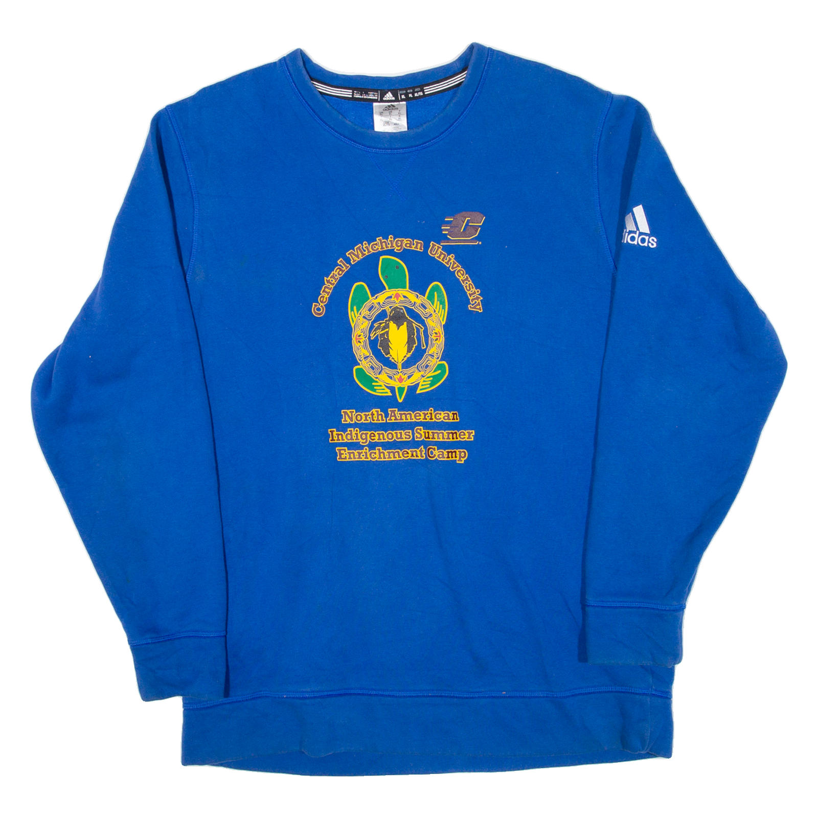 ADIDAS Central Michigan University Mens Sweatshirt Blue USA XL Refurbished - N/A refurbished available on Cerqular