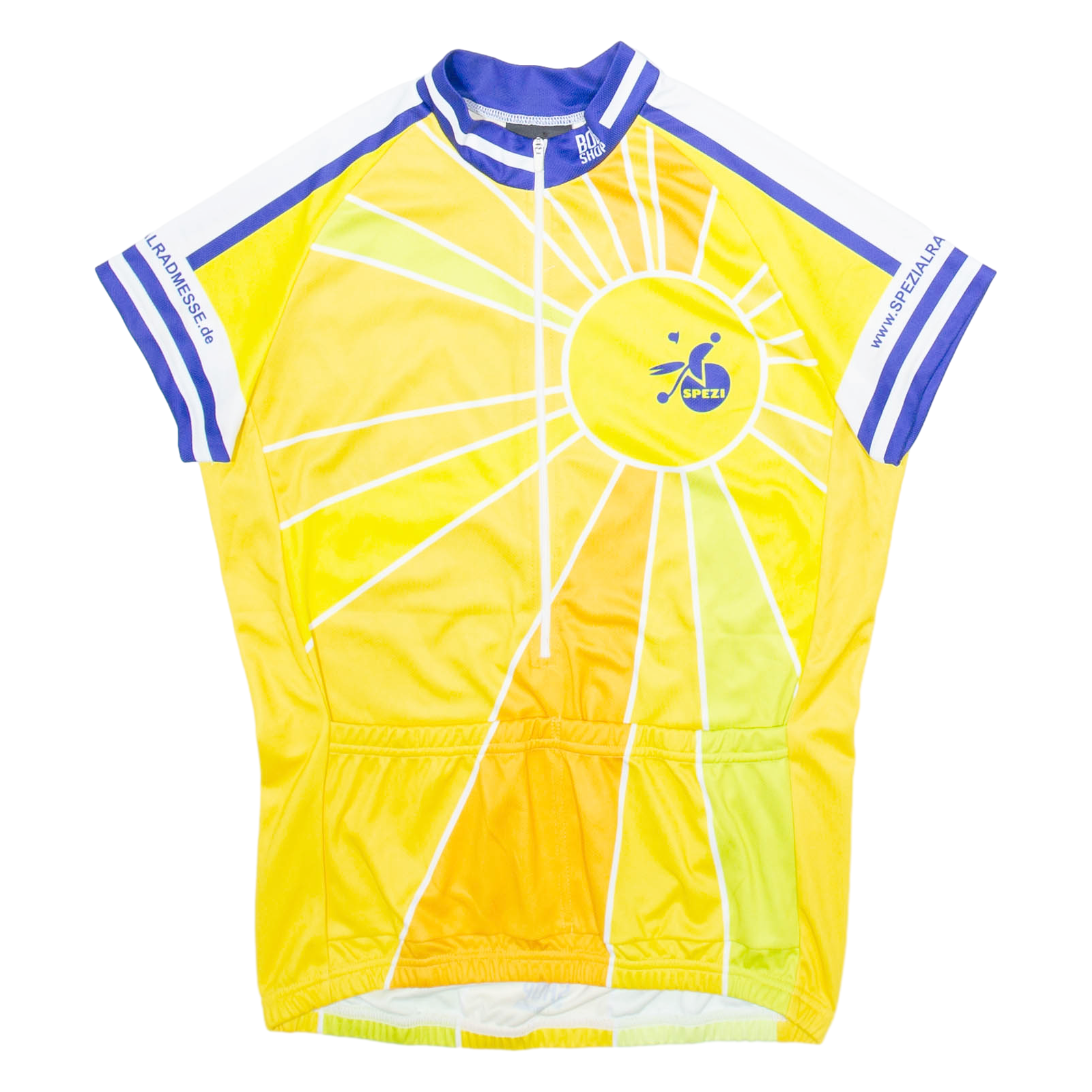 BIKE O'BELLO Full Zip Cycling Mens Jersey Yellow L Refurbished - N/A refurbished available on Cerqular