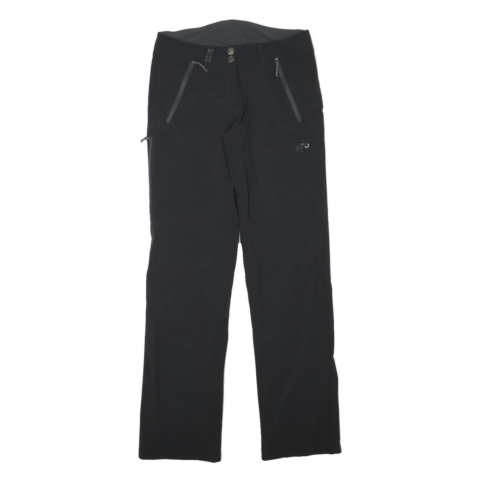 MAMMUT Womens Black Polyester Blend Regular Straight Trousers W28 L31 Zip Pocket Refurbished - N/A refurbished available on Cerqular