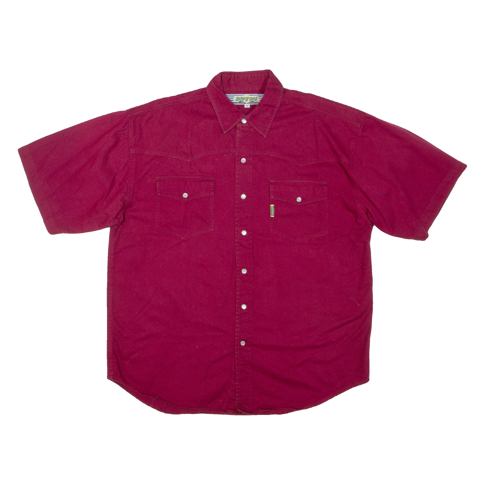 UNDERGROUND Womens Plain Shirt Red M Refurbished - N/A refurbished available on Cerqular