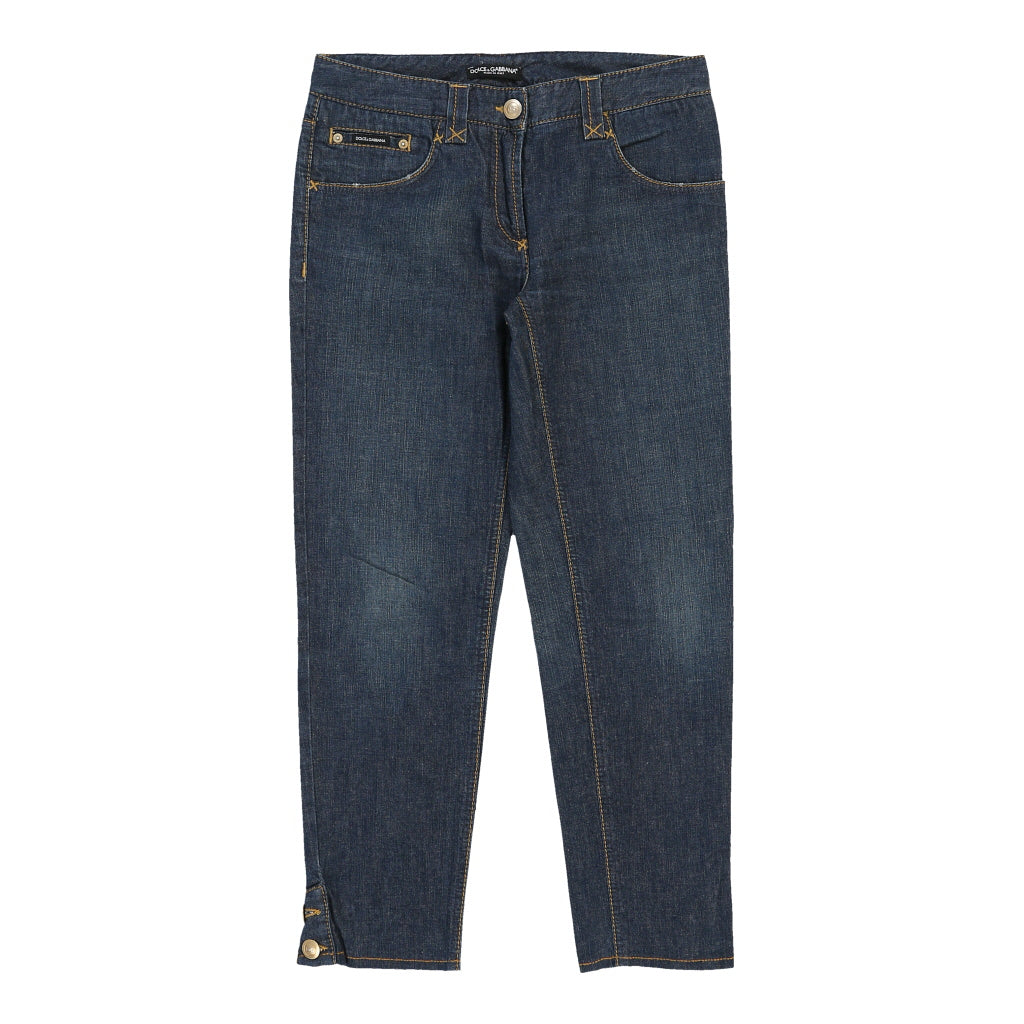 Buy Dolce & Gabbana Jeans - 30W UK 8 Blue Cotton | Size: UK 8 Refurbished - $68.03 Dolce & Gabbana Jeans - 30W UK 8 Blue Cotton | Size: UK 8 Refurbished - N/A (Preloved Designer is not a specific brand, it refurbished available on Cerqular