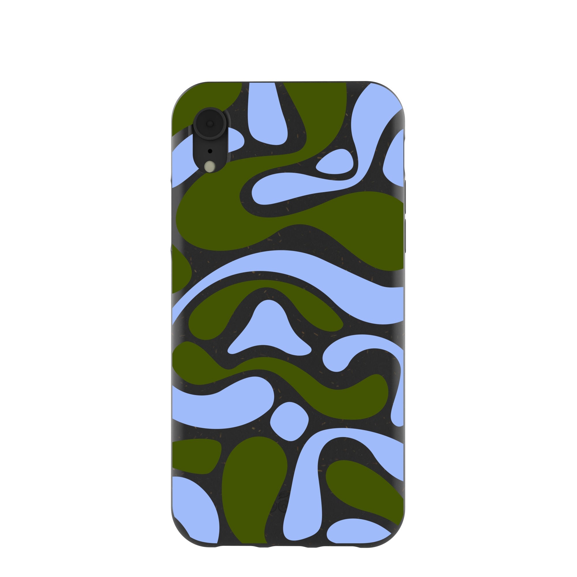 Black Curve and Flow iPhone XR Case Refurbished - Pela Case refurbished available on Cerqular