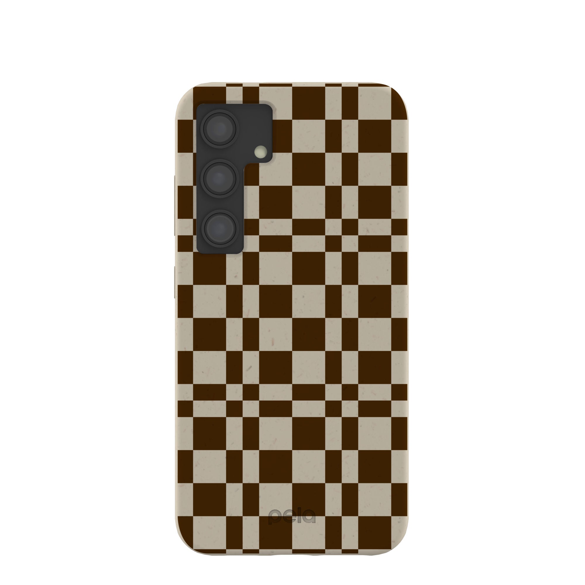London Fog Chestnut Checkers Samsung Galaxy S24 Case Refurbished - Pela Case refurbished available on Cerqular