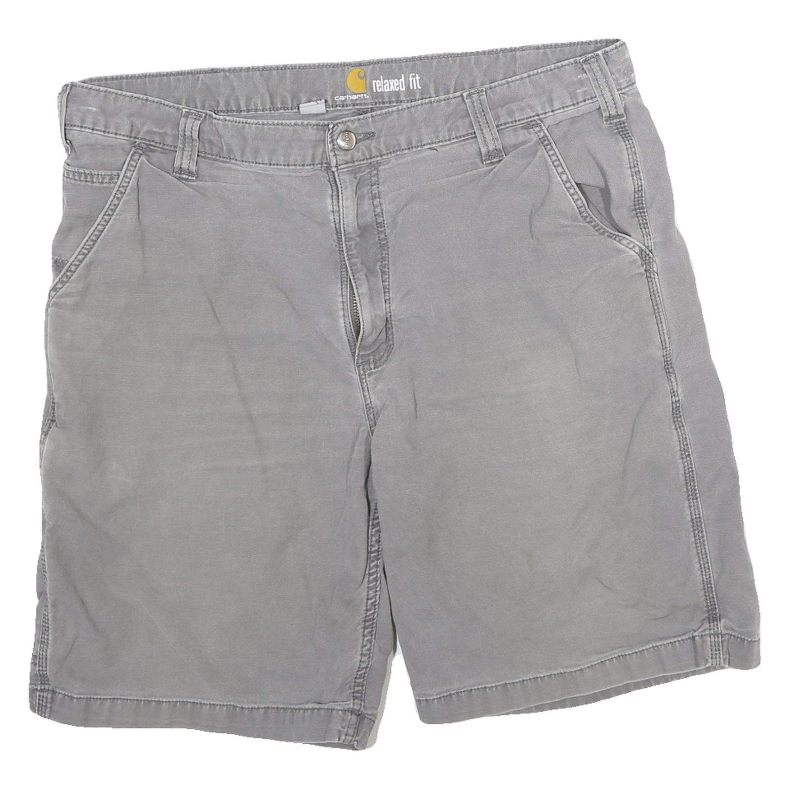 CARHARTT Mens Shorts Grey Casual Relaxed Fit 2XL W36 Workwear Cotton Blend Refurbished - N/A refurbished available on Cerqular