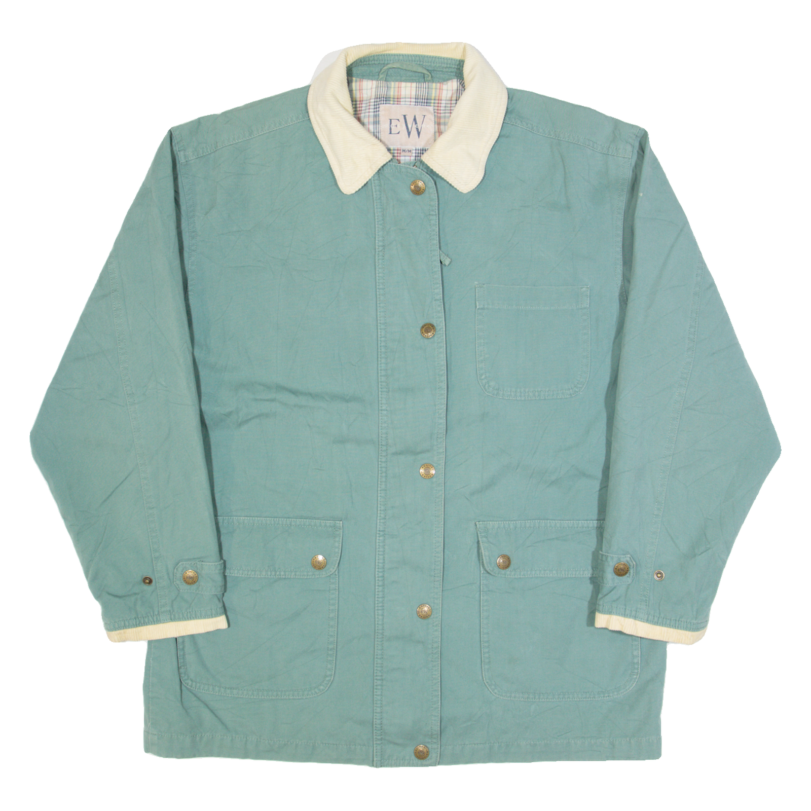 EASY WEAR Womens Chore Jacket Blue M Refurbished - N/A refurbished available on Cerqular
