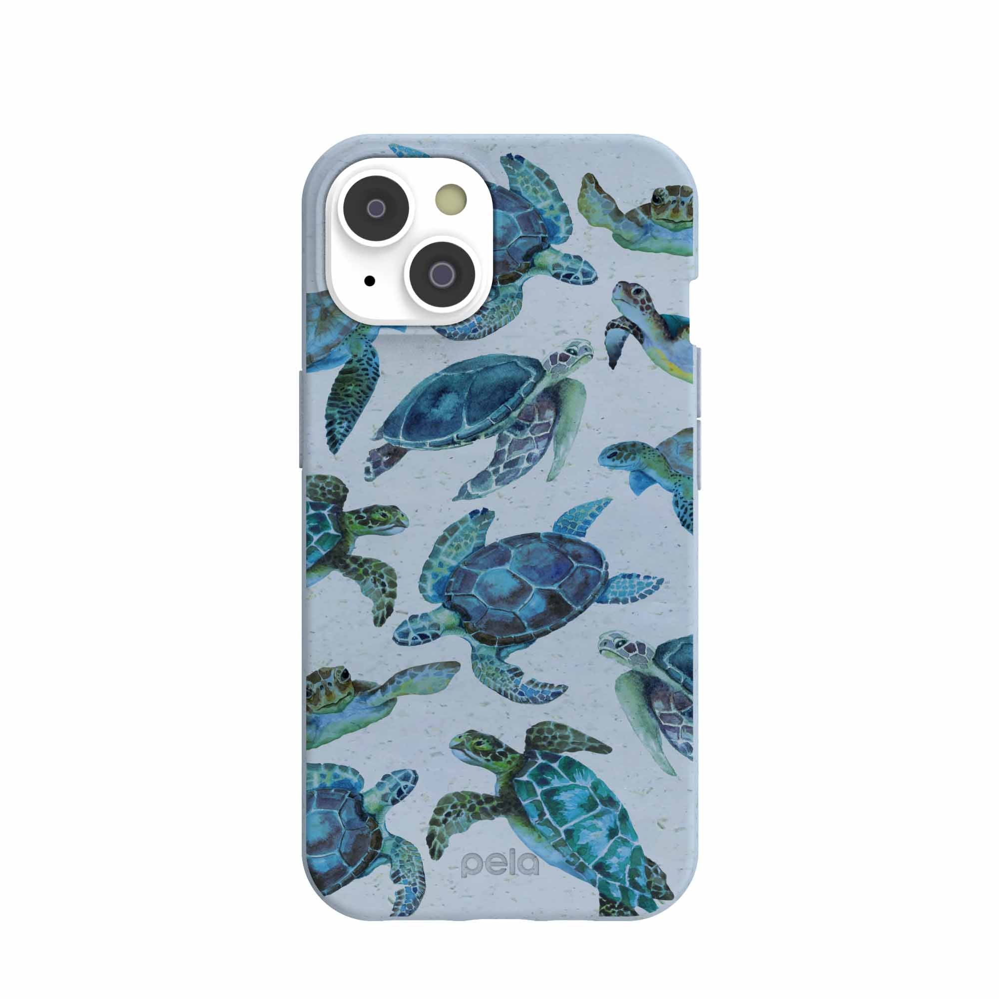 Powder Blue Underwater iPhone 14/16e Case Refurbished - Pela Case refurbished available on Cerqular