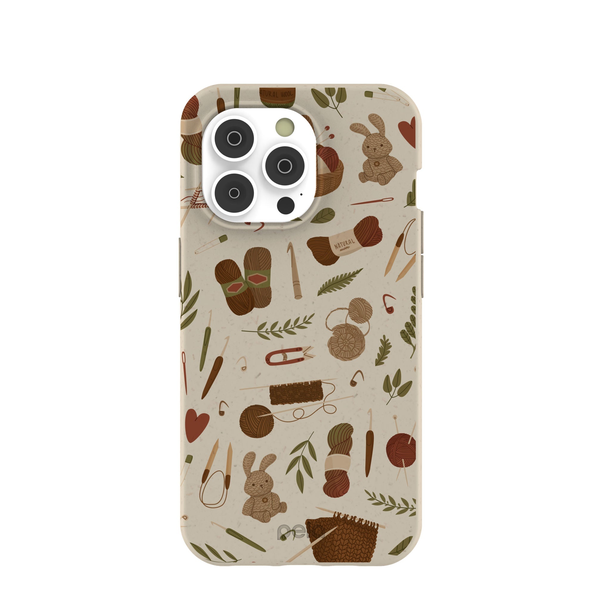 London Fog Cozy Knit iPhone 14 Pro Case Refurbished - Pela Case refurbished available on Cerqular