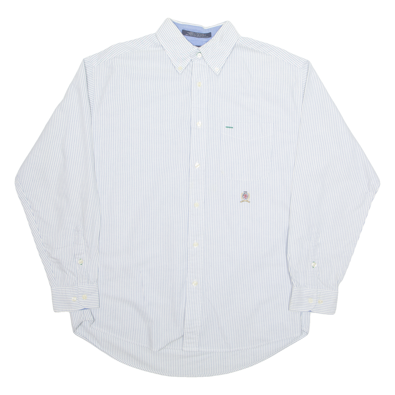 TOMMY HILFIGER Mens Shirt White Pinstripe Long Sleeve M Refurbished - N/A refurbished available on Cerqular
