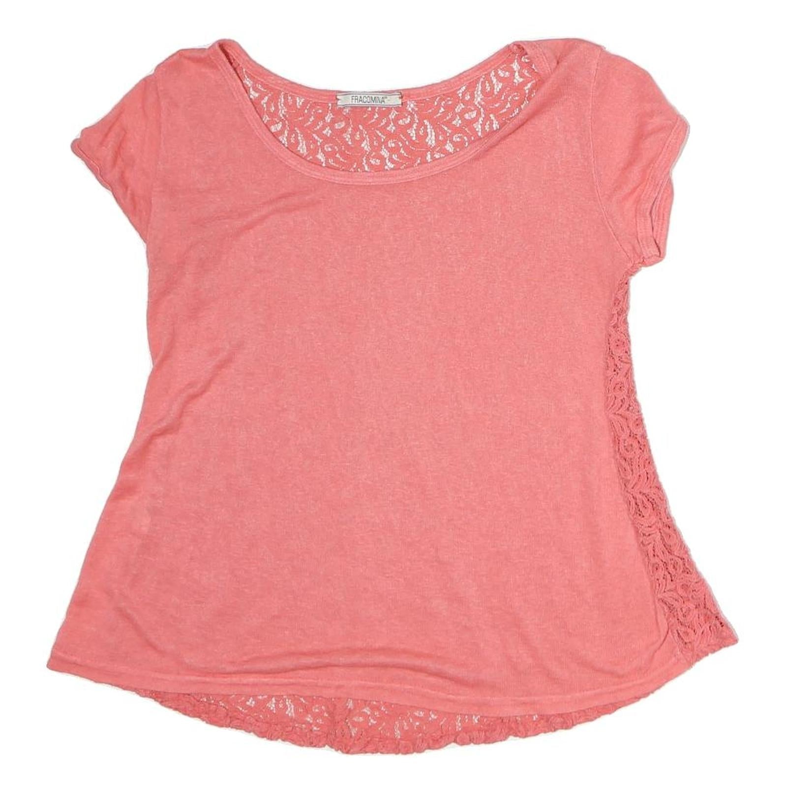 Buy FRACOMINA Womens Pink Lace Back Cap Sleeve Top S Casual Polyester Refurbished - $18.19 FRACOMINA Womens Pink Lace Back Cap Sleeve Top S Casual Polyester Refurbished - N/A refurbished available on Cerqular