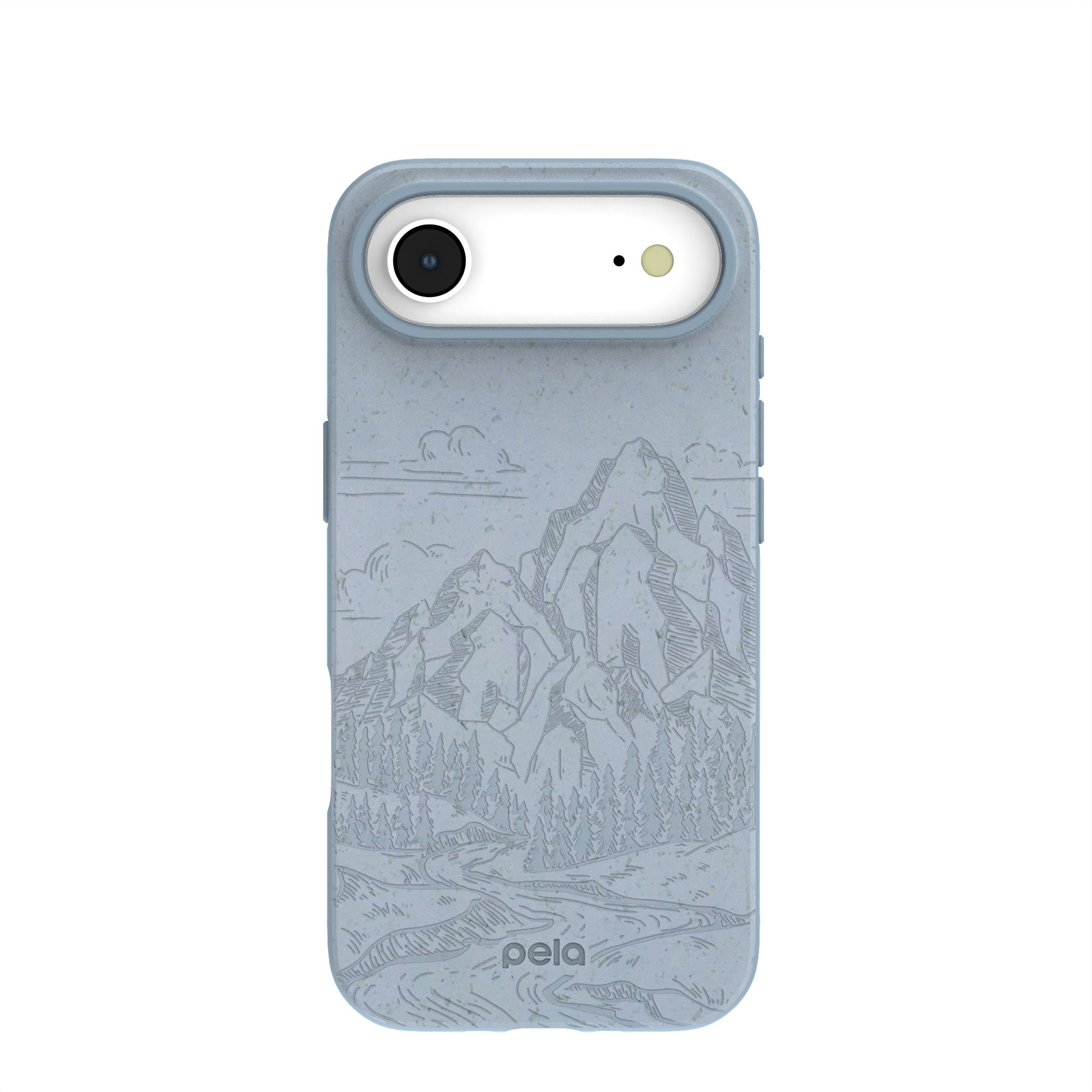 Powder Blue Rockies iPhone Air Case | MagSafe Compatibility: Without MagSafe Refurbished - Pela Case refurbished available on Cerqular