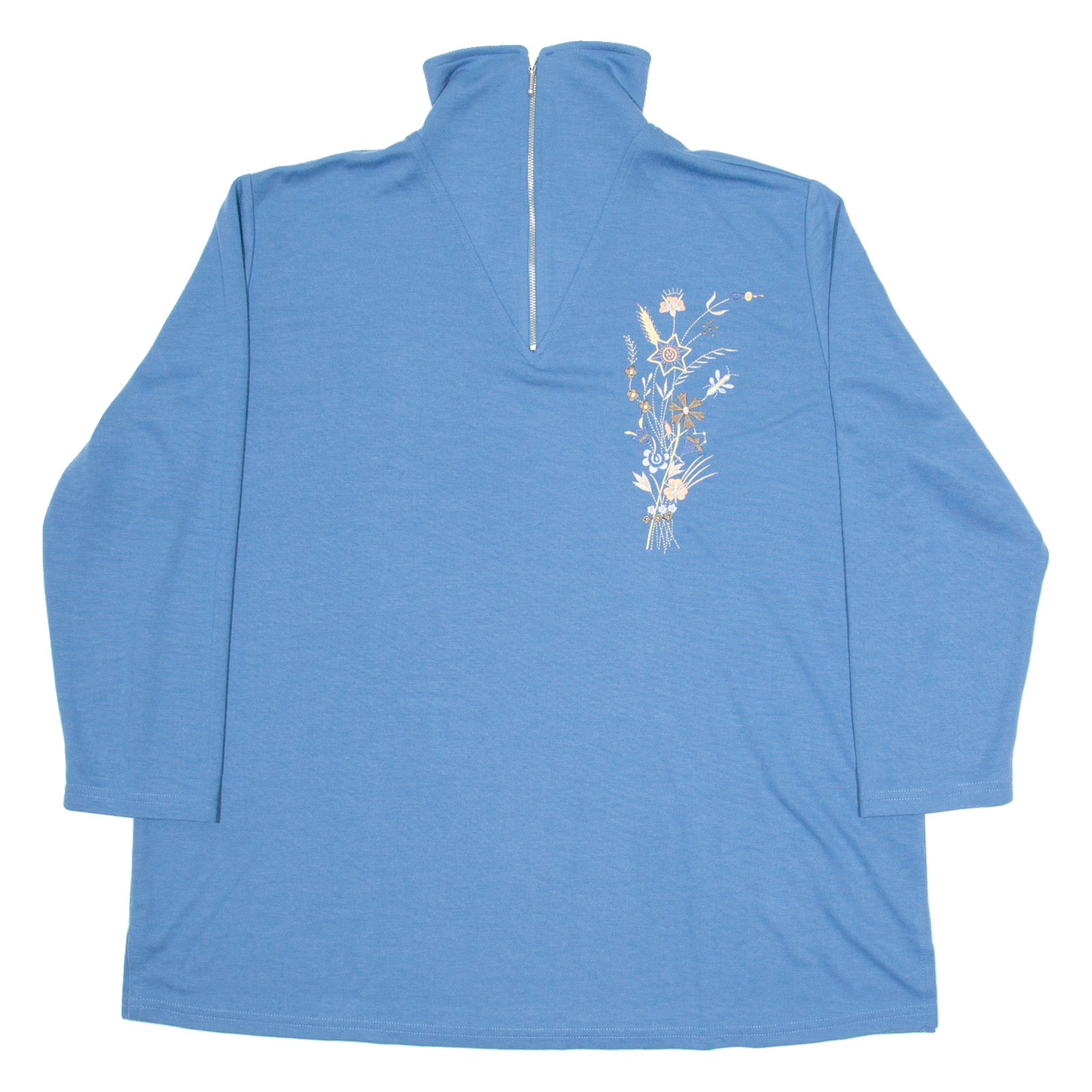 Womens Sweatshirt Blue 1/4 Zip XL Refurbished - N/A refurbished available on Cerqular