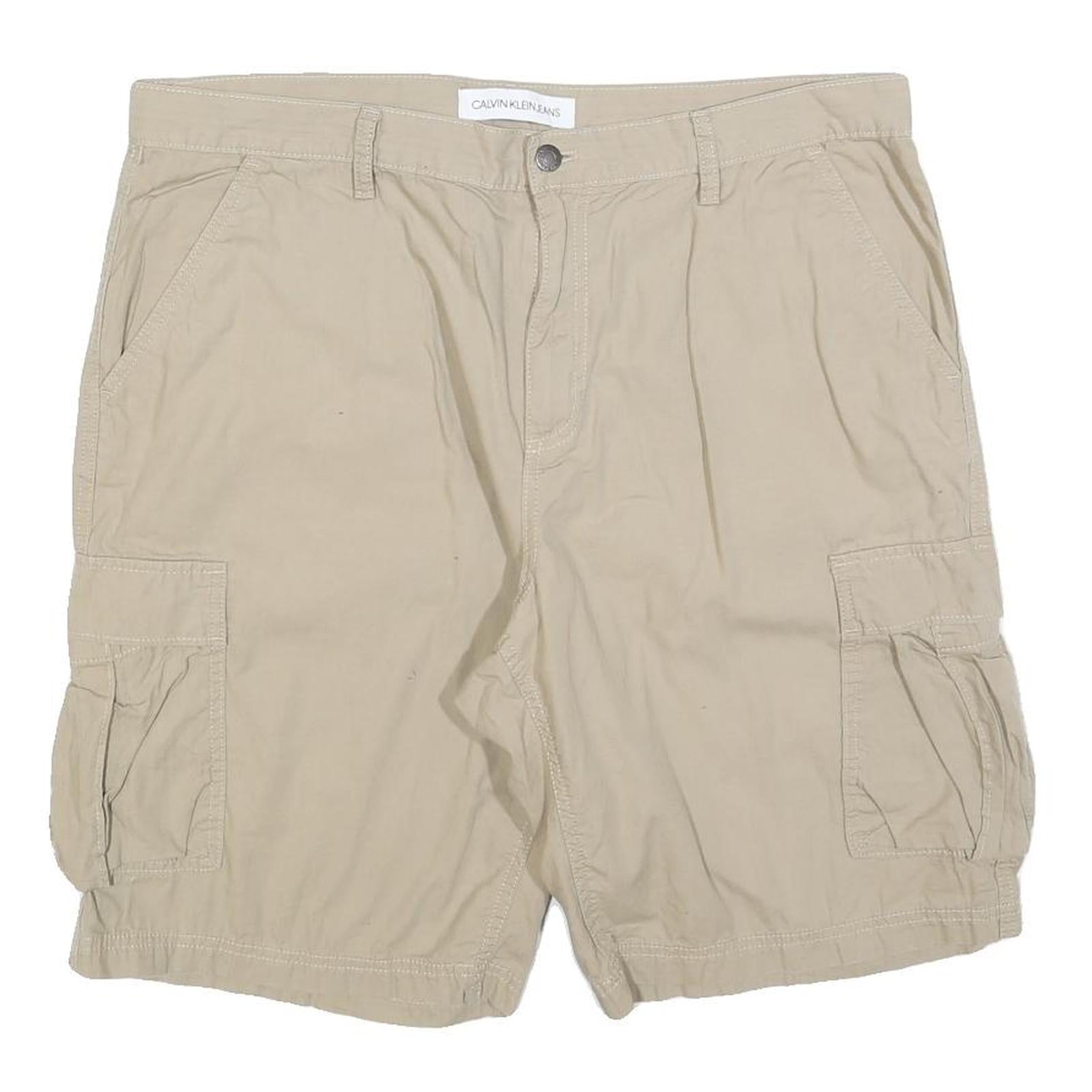 Buy CALVIN KLEIN JEANS Mens Shorts Beige Casual Cargo L W36 Cotton Blend Pockets Refurbished - $22.09 CALVIN KLEIN JEANS Mens Shorts Beige Casual Cargo L W36 Cotton Blend Pockets Refurbished - N/A refurbished available on Cerqular