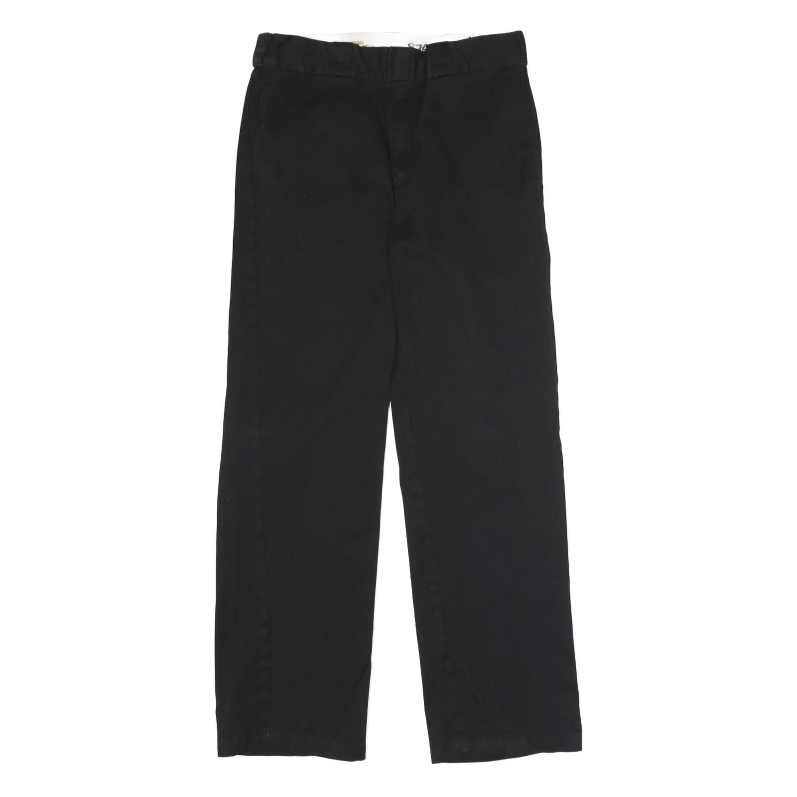 DICKIES Mens Black Polyester Blend Classic Straight Trousers W32 L32 Workwear Refurbished - N/A refurbished available on Cerqular