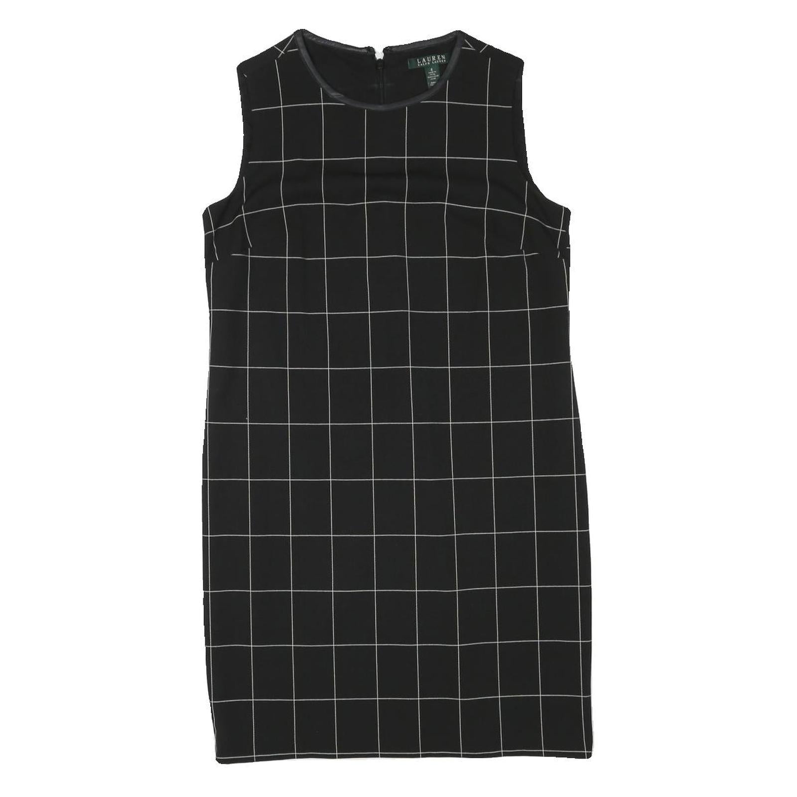 LAUREN RALPH LAUREN Womens Black Mini Dress Polyester Blend Sleeveless Plain Refurbished - N/A refurbished available on Cerqular