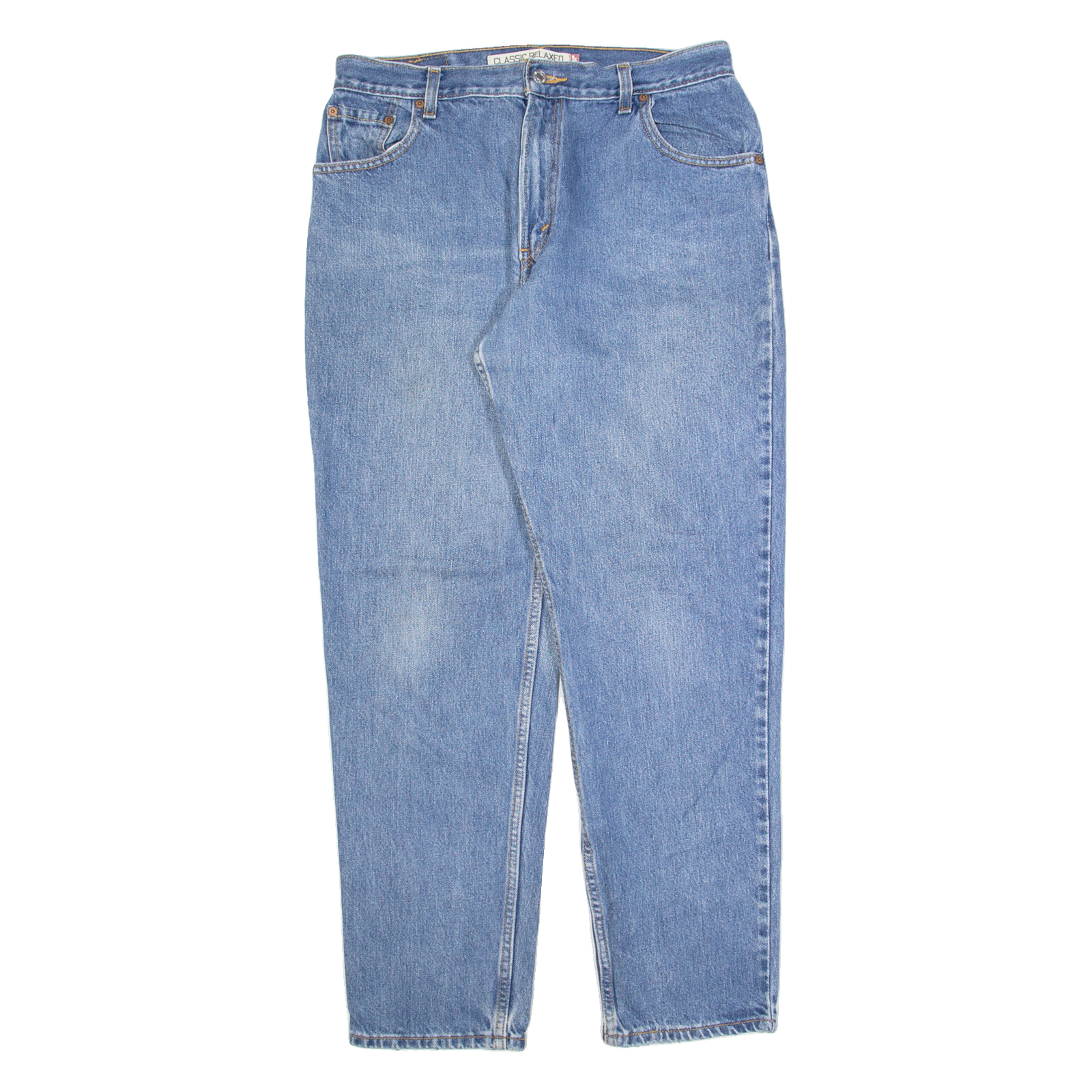 LEVI'S 550 Womens Jeans Blue Relaxed Tapered Stone Wash W32 L32 Refurbished - N/A refurbished available on Cerqular
