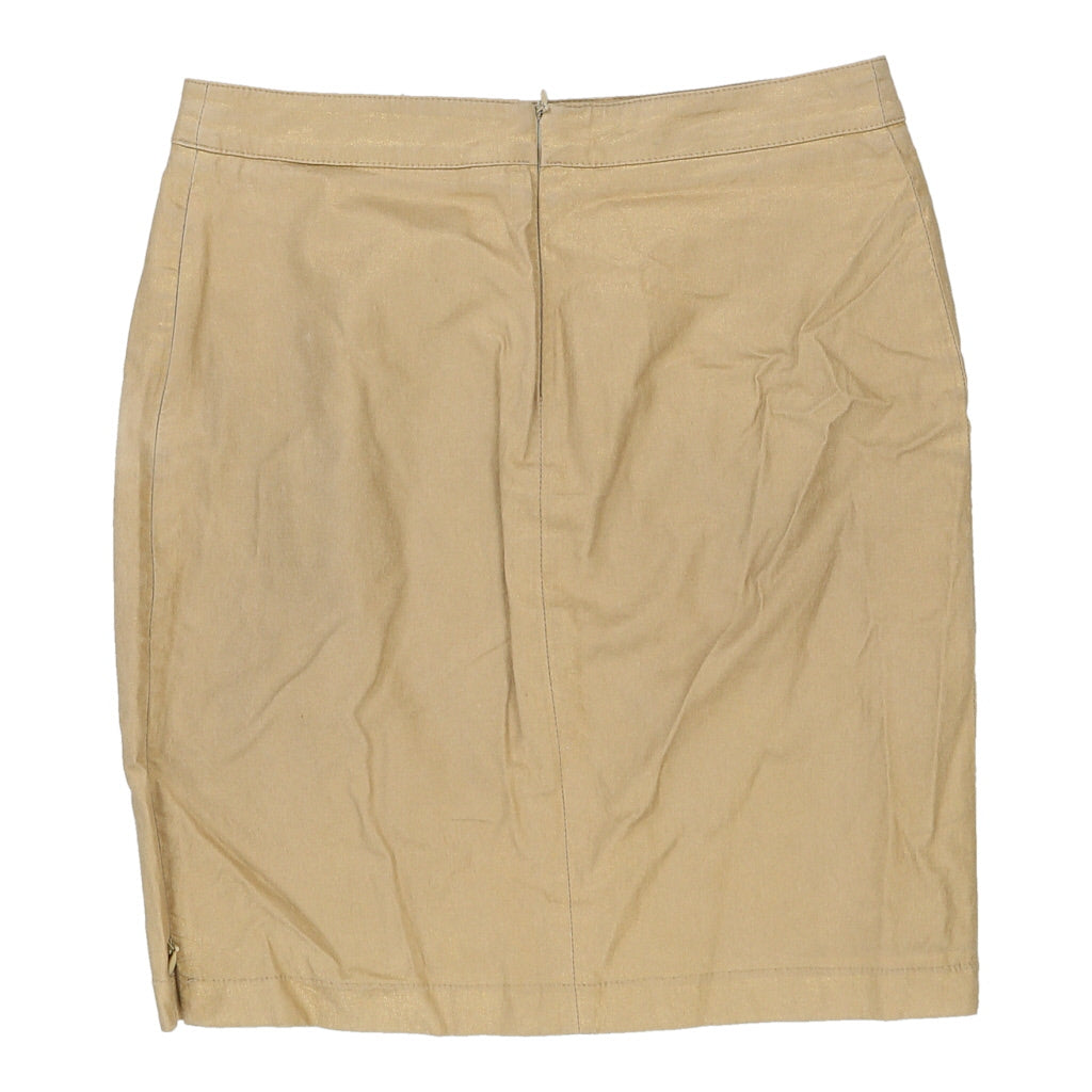 Roccobarocco Skirt - 28W UK 8 Beige Cotton Refurbished - Thrifted (note: this is a term often used to describe second- refurbished available on Cerqular