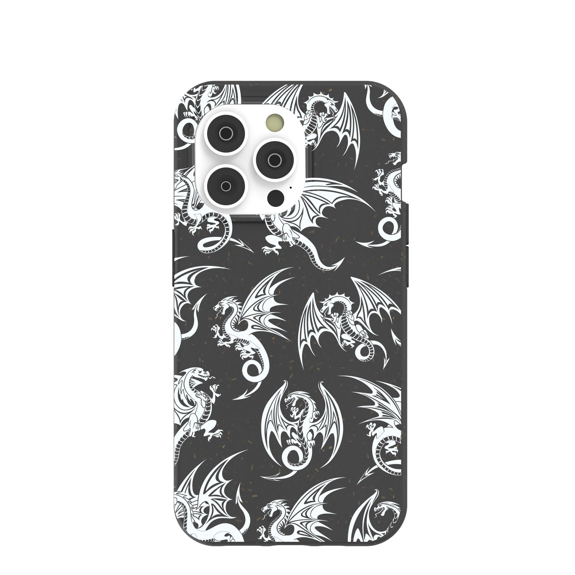 Black Mythical Dragons iPhone 14 Pro Case Refurbished - Pela Case refurbished available on Cerqular