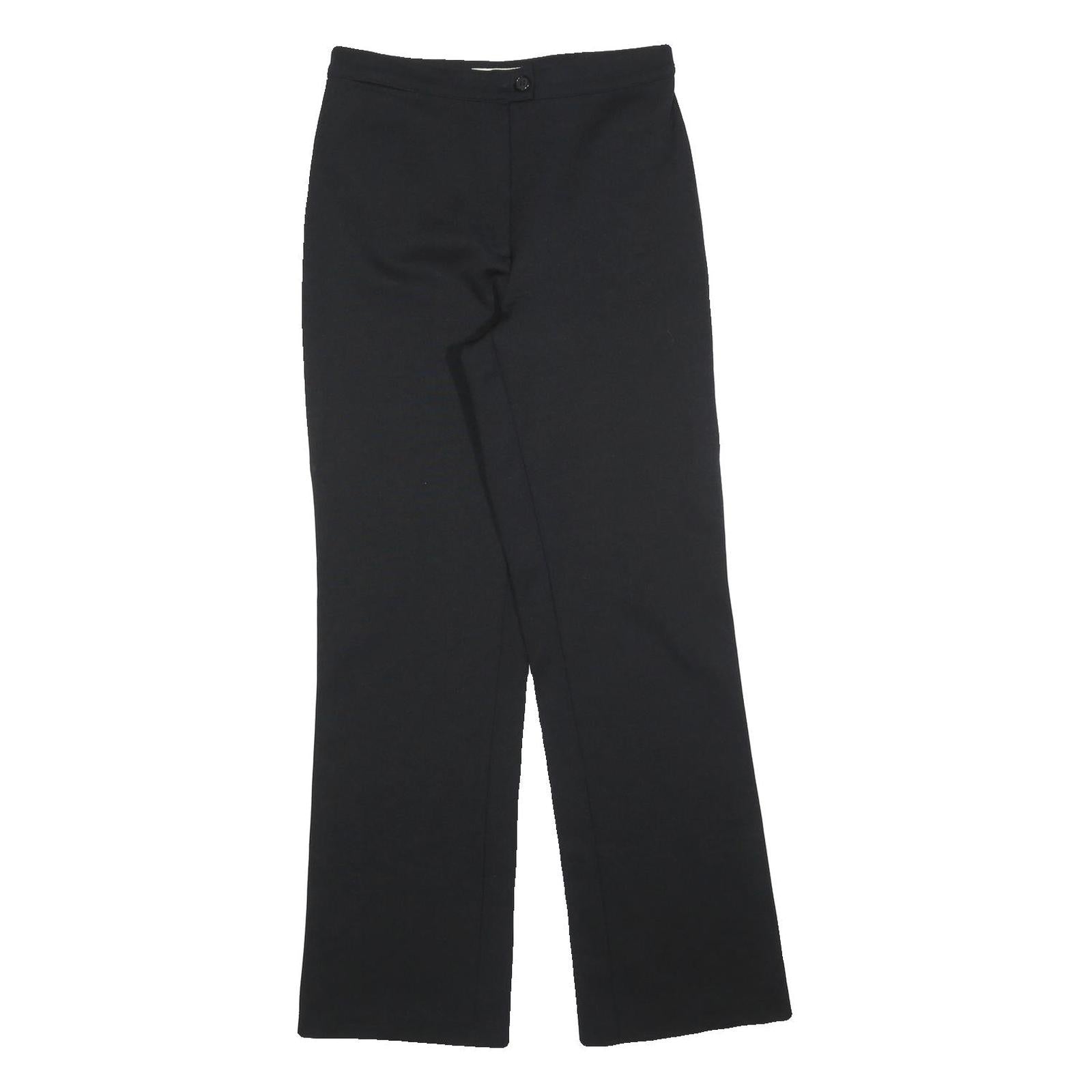 LOUISIANA Womens Polyester Blend Black Regular Fit Straight Leg Trousers W28 L30 Refurbished - N/A refurbished available on Cerqular